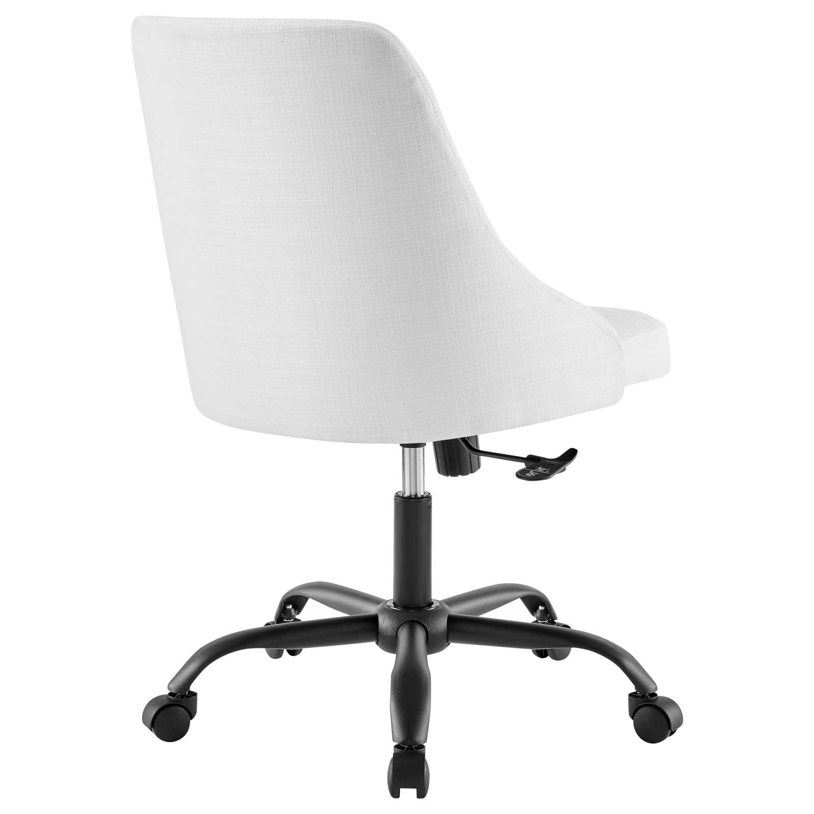 Modway Task Chairs - Distinct Tufted Swivel Upholstered Office Chair Black White