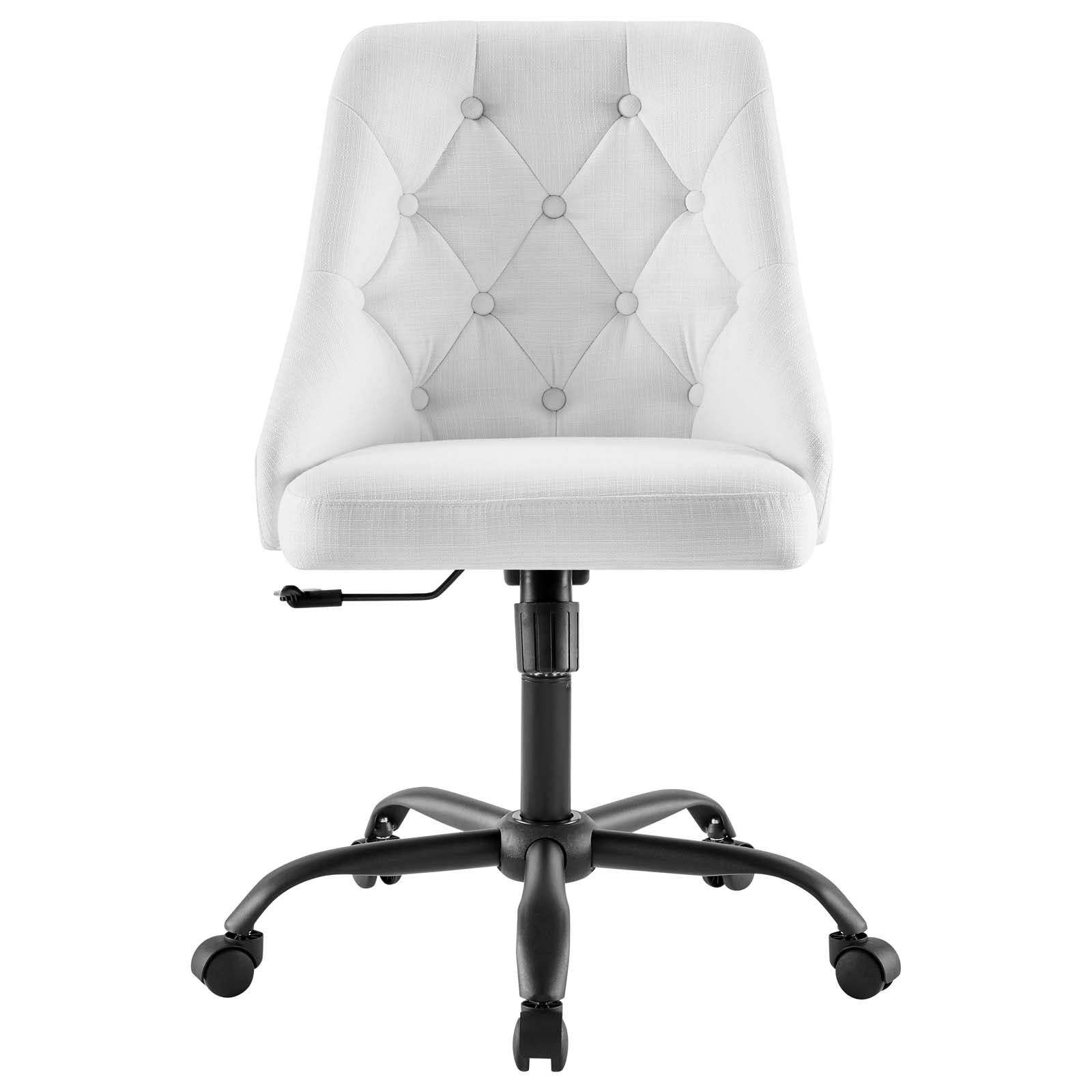 Modway Task Chairs - Distinct Tufted Swivel Upholstered Office Chair Black White