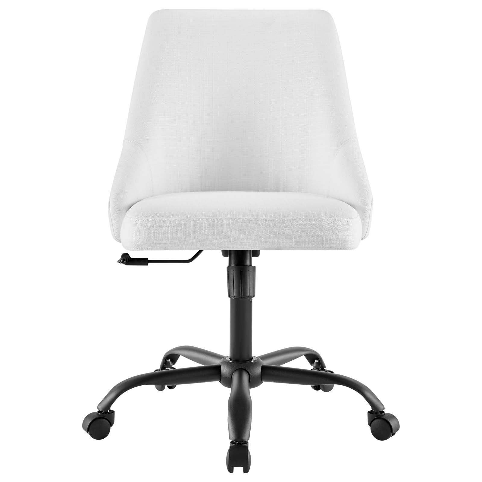 Modway Task Chairs - Designate Swivel Upholstered Office Chair Black White