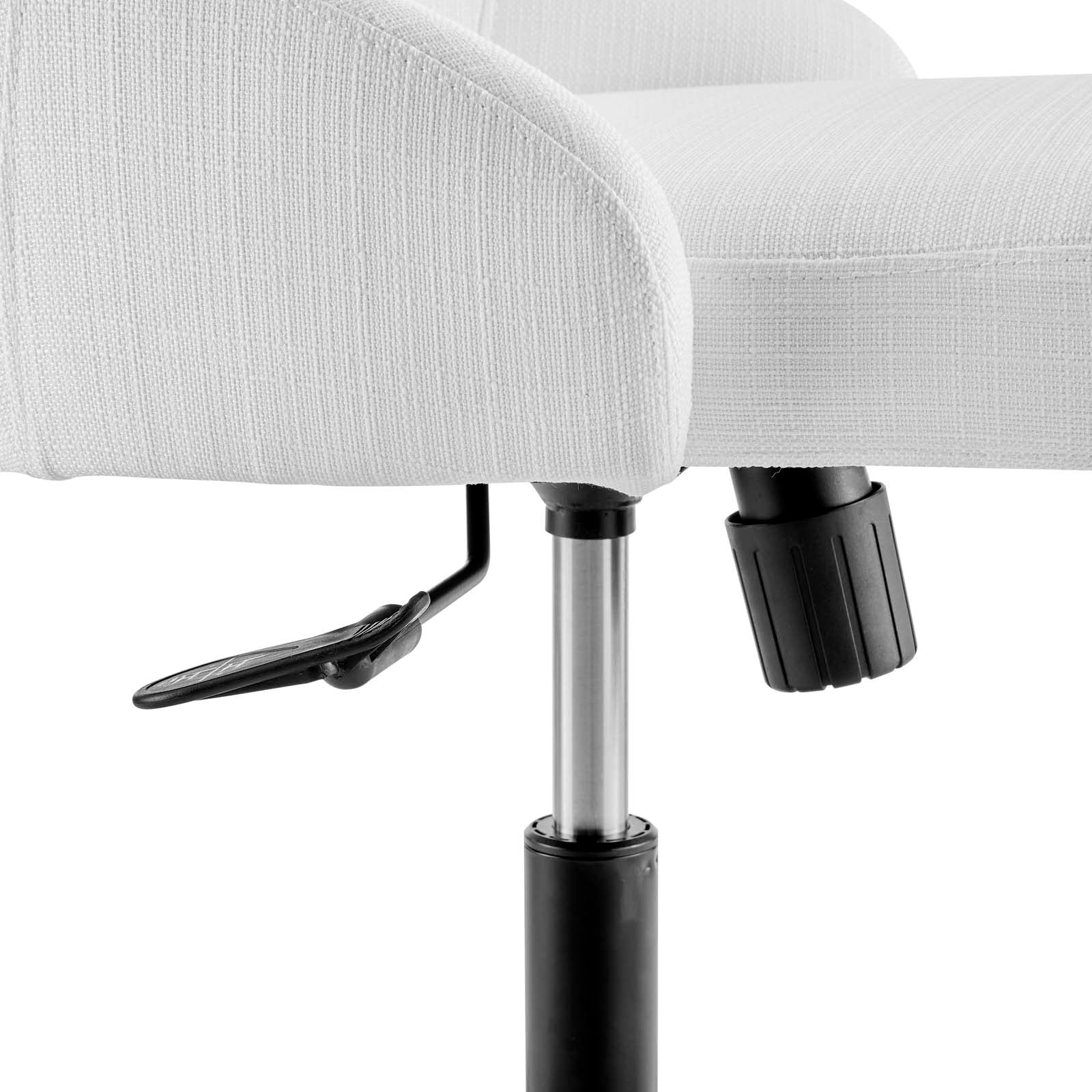 Modway Task Chairs - Designate Swivel Upholstered Office Chair Black White