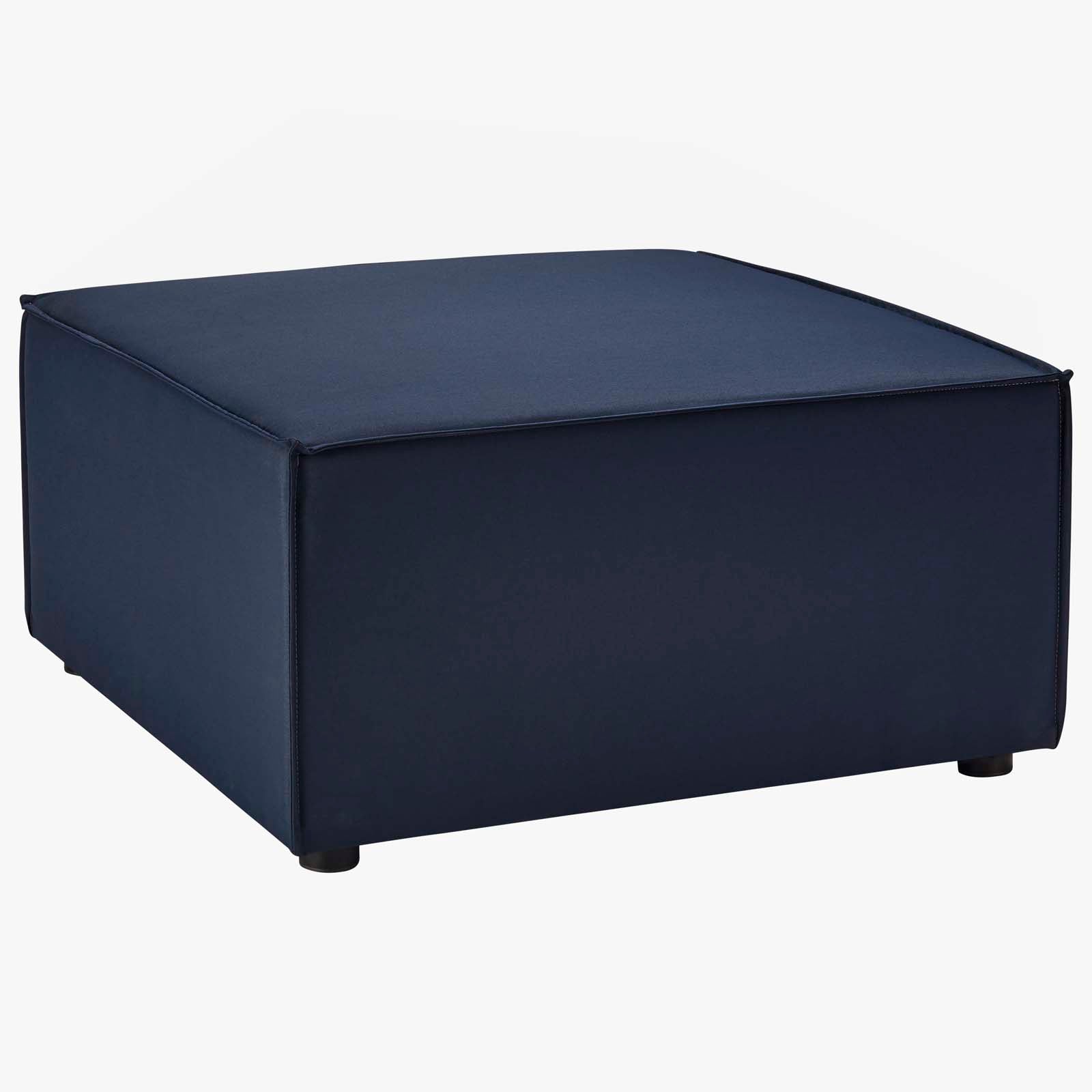 Modway Outdoor Sofas - Saybrook Outdoor Patio Upholstered 6-Piece Sectional Sofa Navy