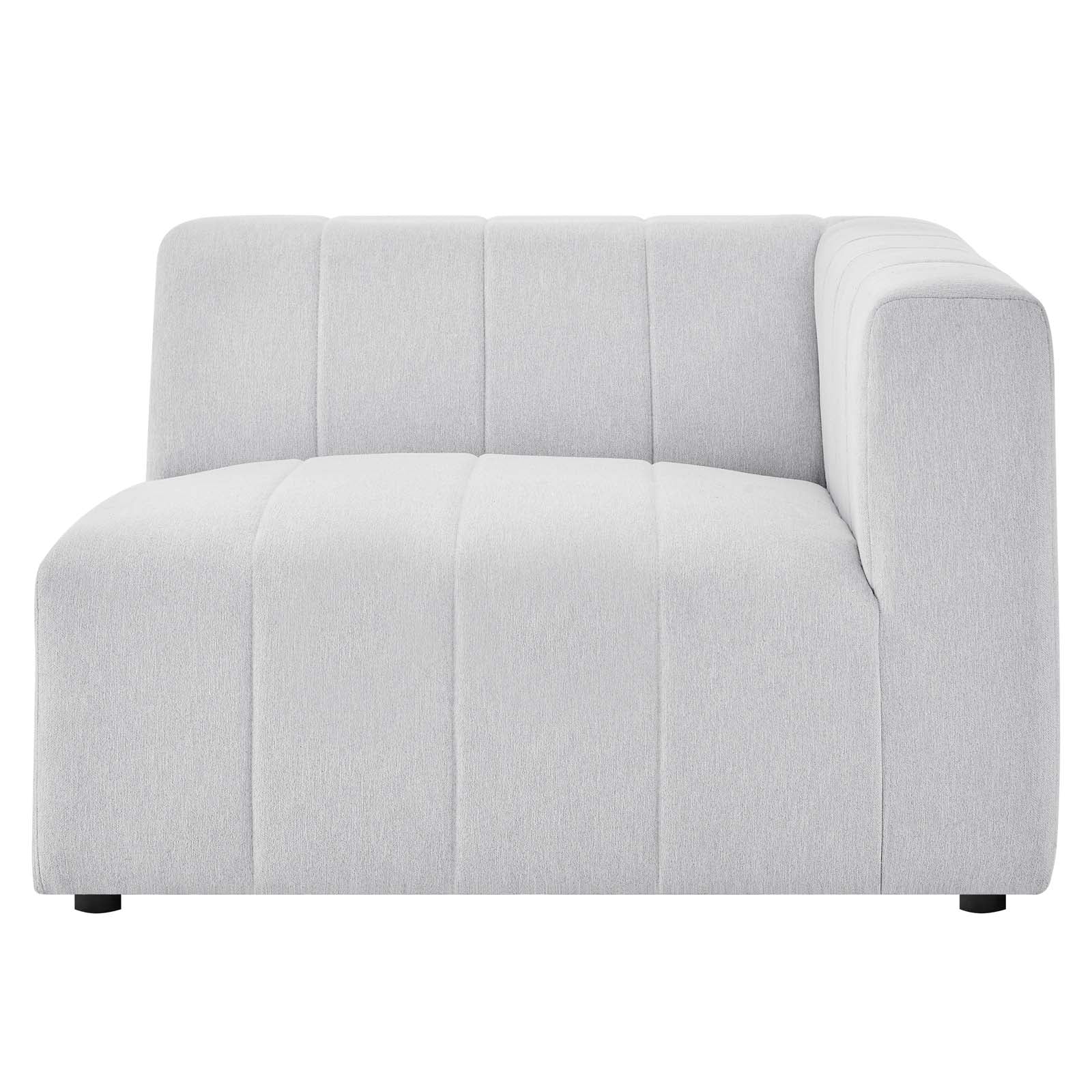 Modway Accent Chairs - Bartlett Upholstered Fabric Right-Arm Chair Ivory