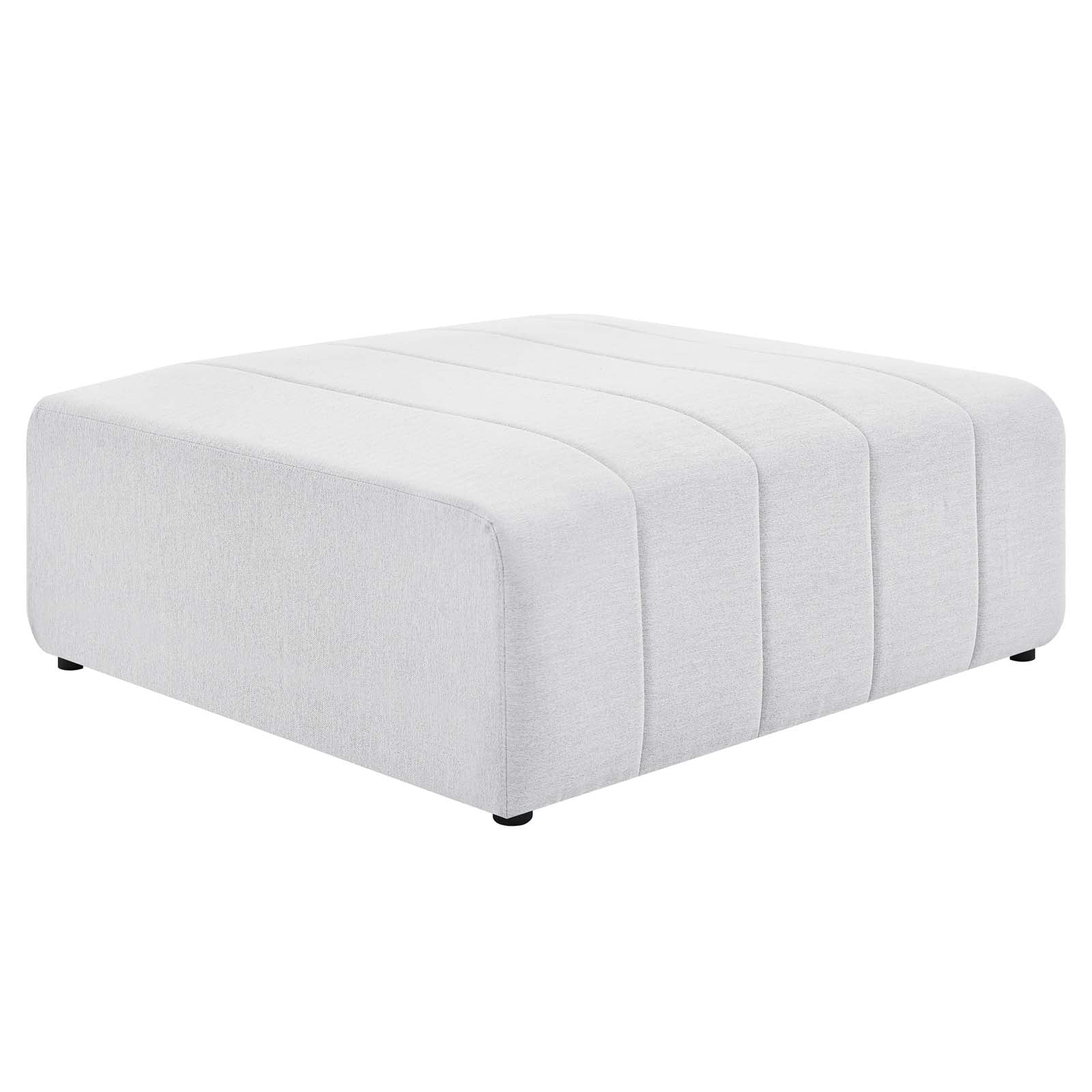 Modway Ottomans & Stools - Bartlett Upholstered Fabric Ottoman Ivory
