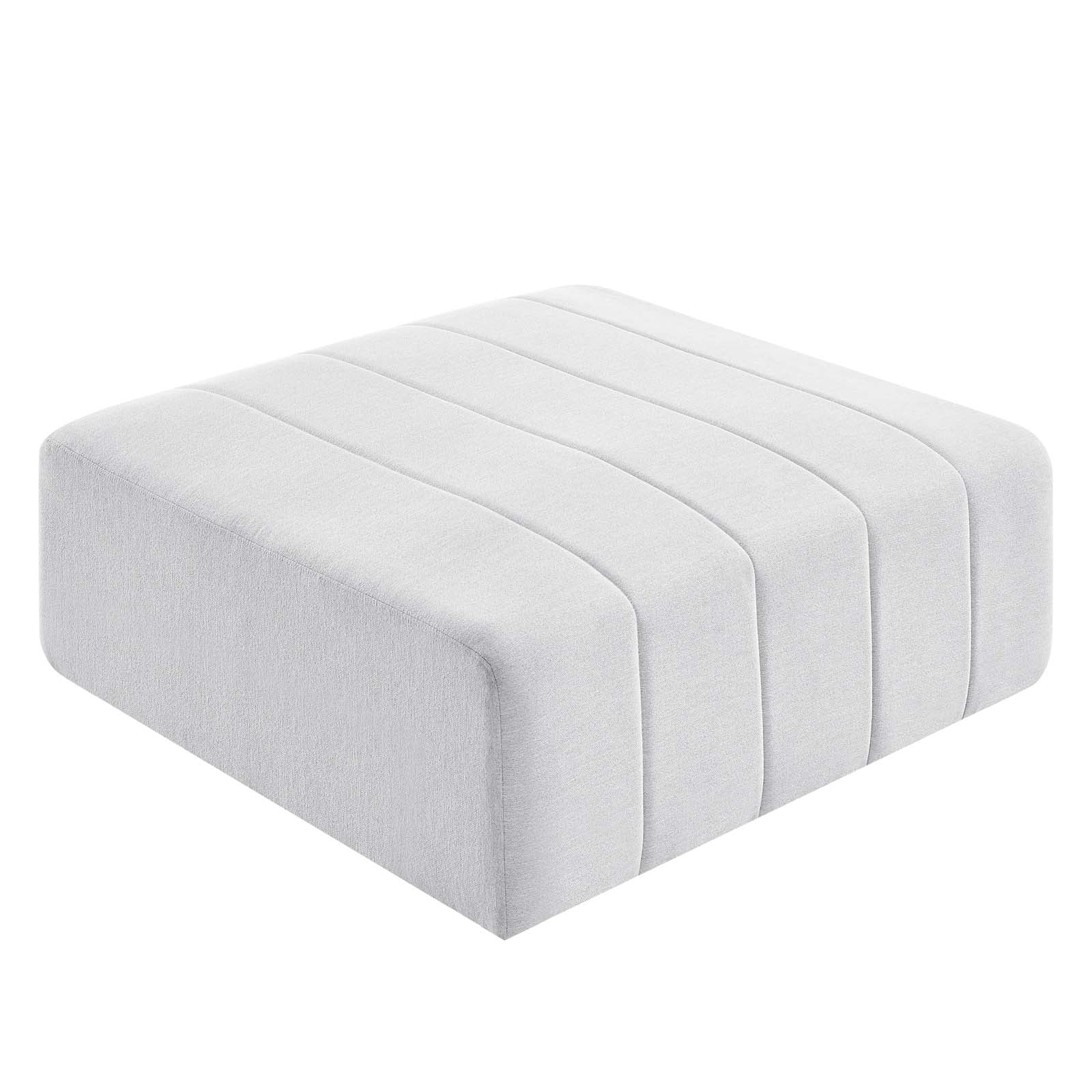 Modway Ottomans & Stools - Bartlett Upholstered Fabric Ottoman Ivory