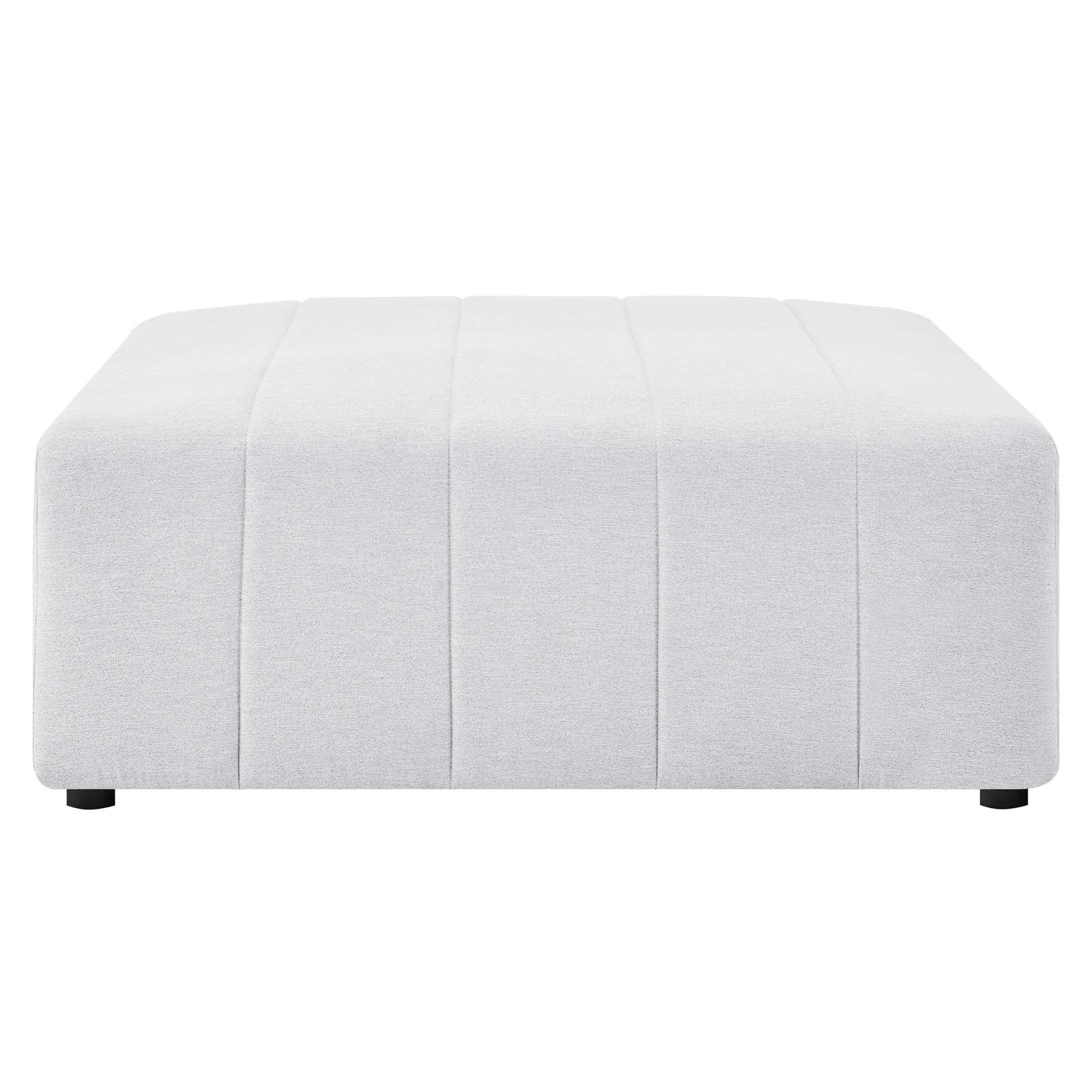 Modway Ottomans & Stools - Bartlett Upholstered Fabric Ottoman Ivory