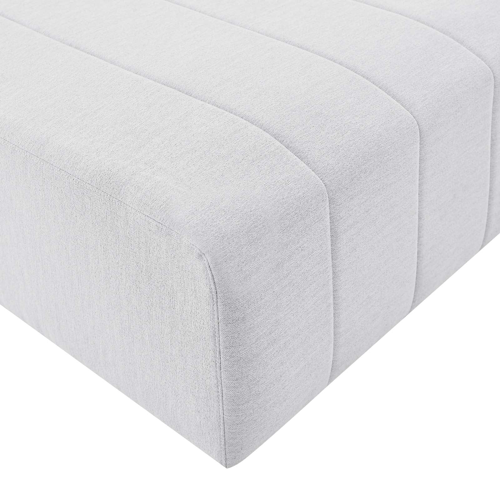 Modway Ottomans & Stools - Bartlett Upholstered Fabric Ottoman Ivory
