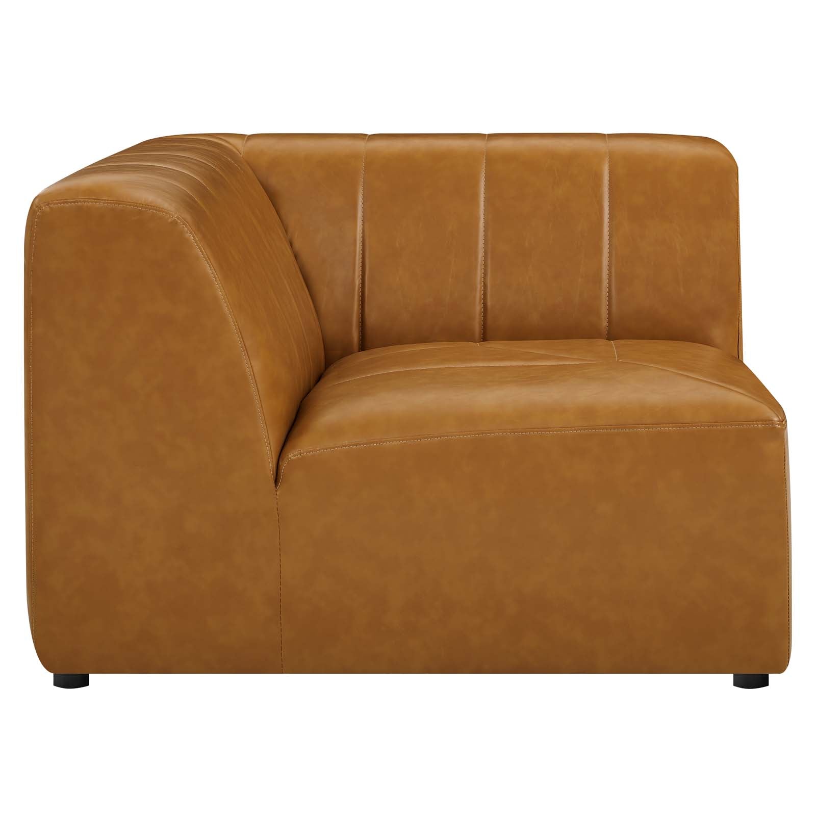 Modway Chairs - Bartlett Vegan Leather Corner Chair Tan