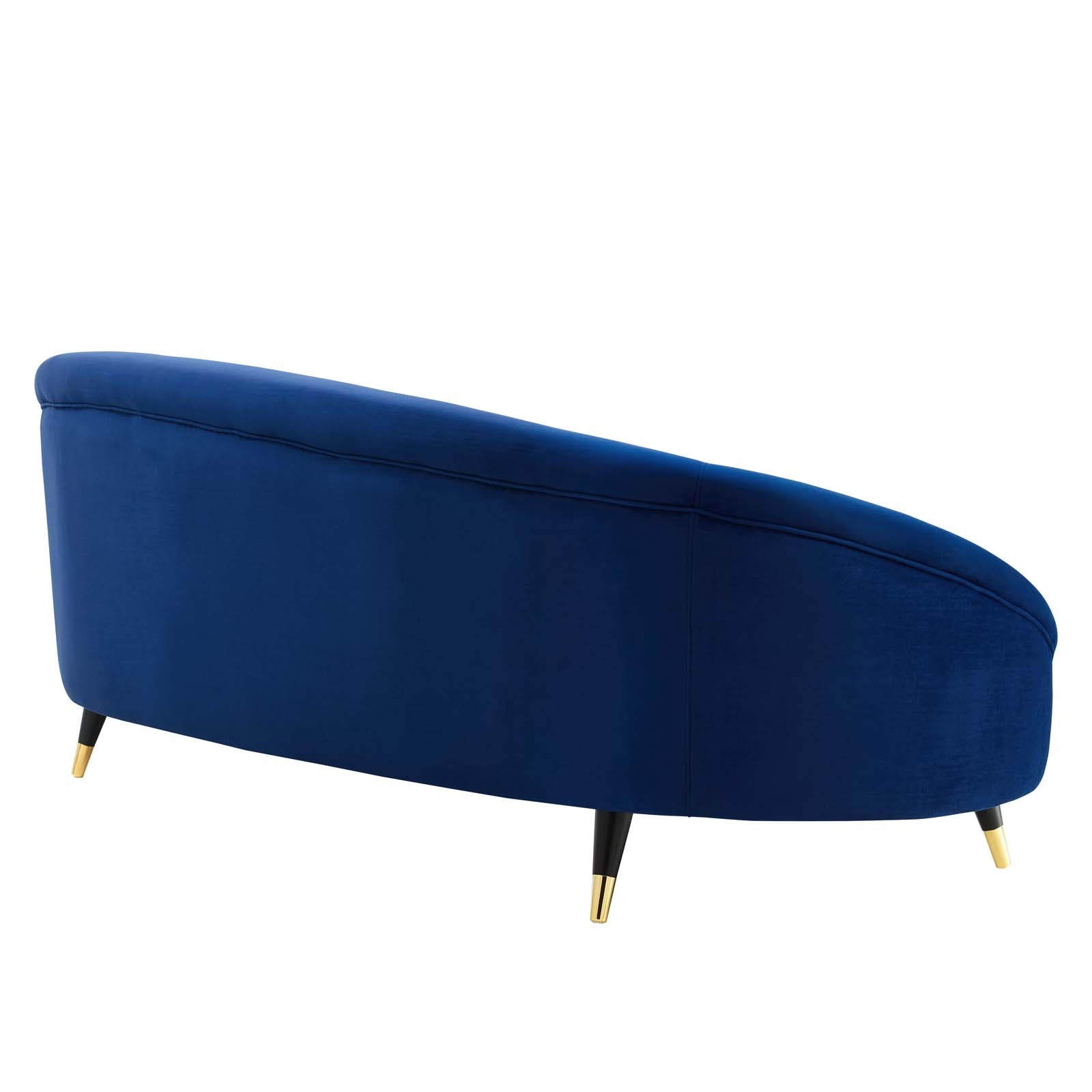 Modway Sofas & Couches - Echo Performance Velvet Sofa Navy