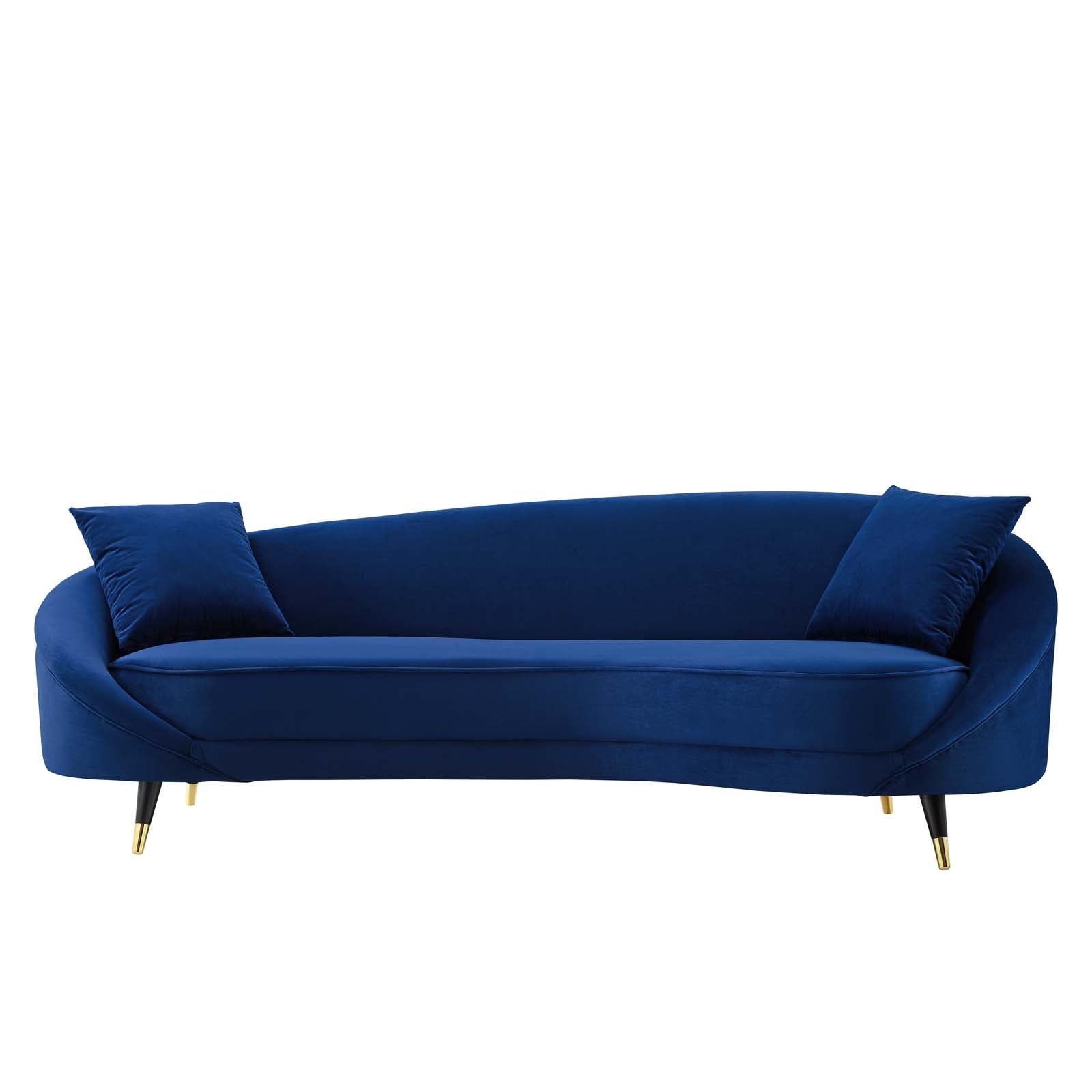 Modway Sofas & Couches - Echo Performance Velvet Sofa Navy