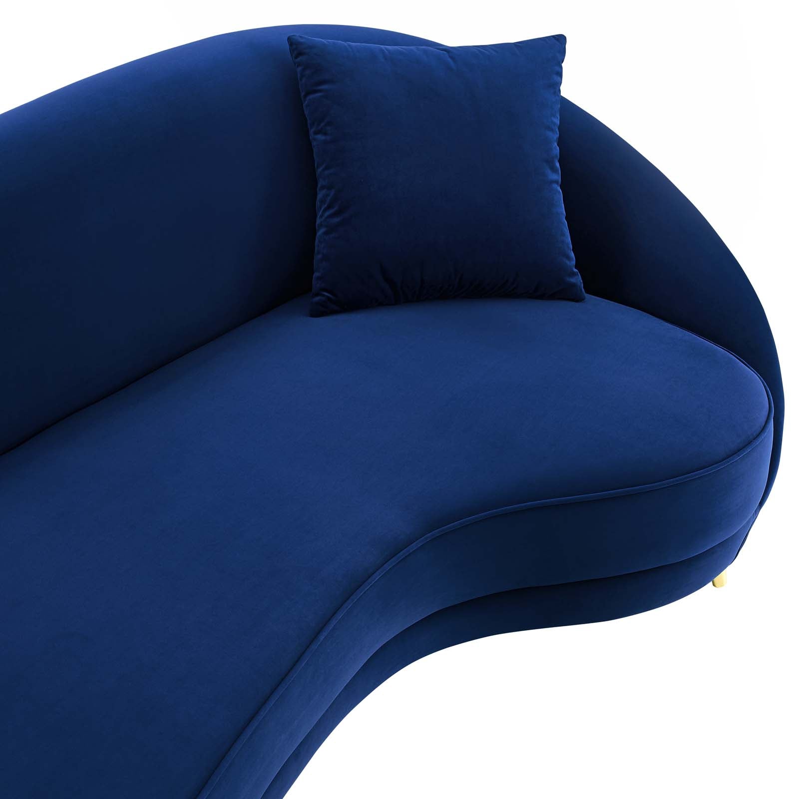 Modway Sofas & Couches - Echo Performance Velvet Sofa Navy