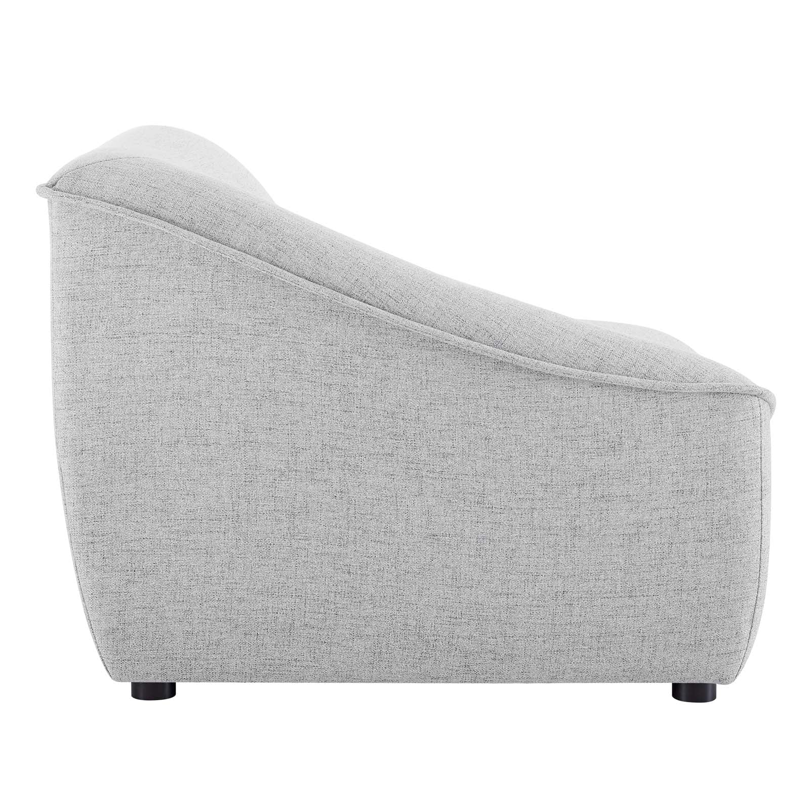 Modway Accent Chairs - Comprise Left-Arm Sectional Sofa Chair Light Gray