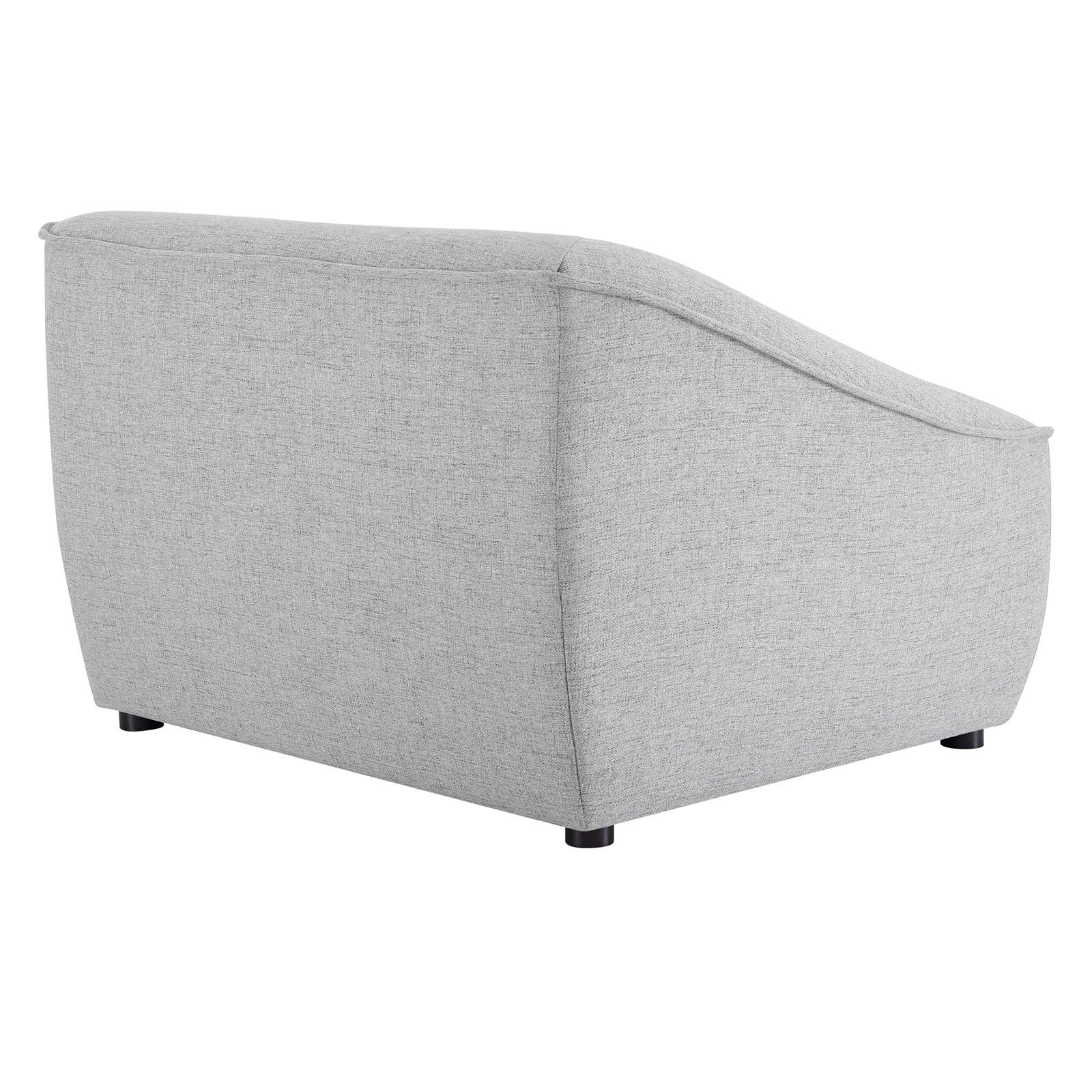 Modway Accent Chairs - Comprise Left-Arm Sectional Sofa Chair Light Gray