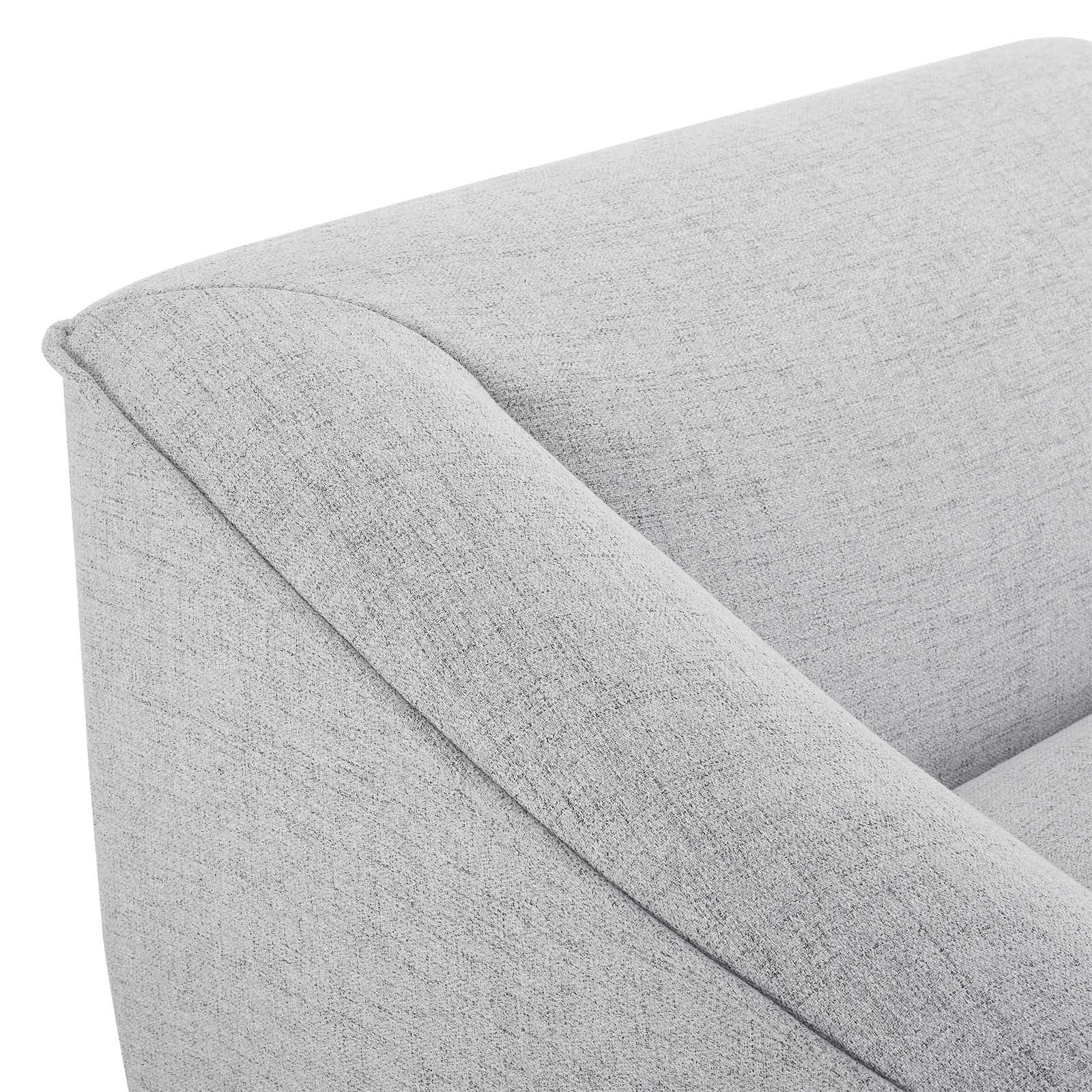 Modway Accent Chairs - Comprise Left-Arm Sectional Sofa Chair Light Gray