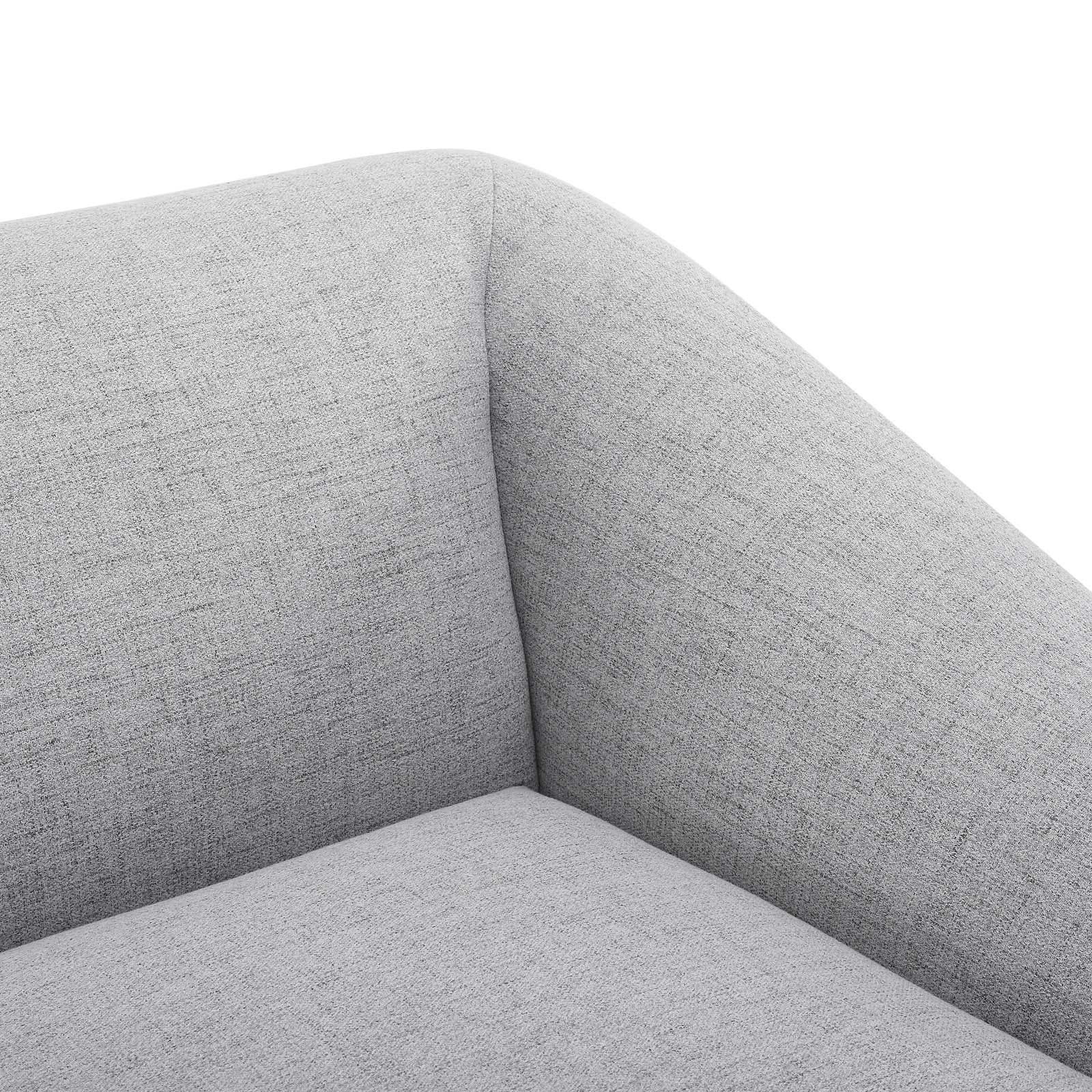 Modway Accent Chairs - Comprise Right-Arm Sectional Sofa Chair Light Gray
