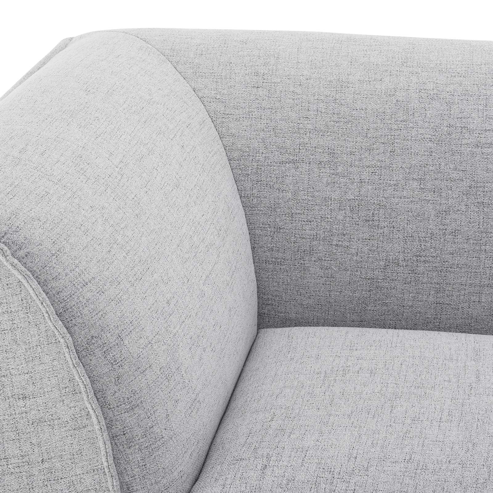 Modway Accent Chairs - Comprise Corner Sectional Sofa Chair Light Gray