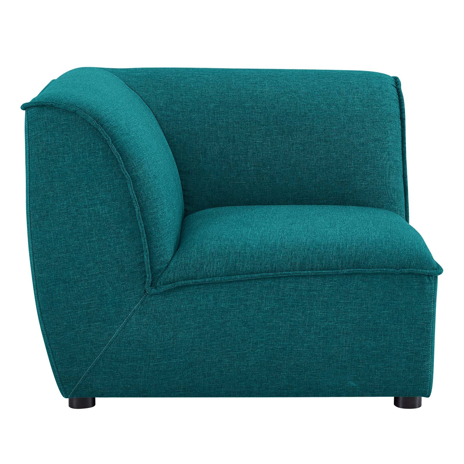 Modway Accent Chairs - Comprise Corner Sectional Sofa Chair Teal