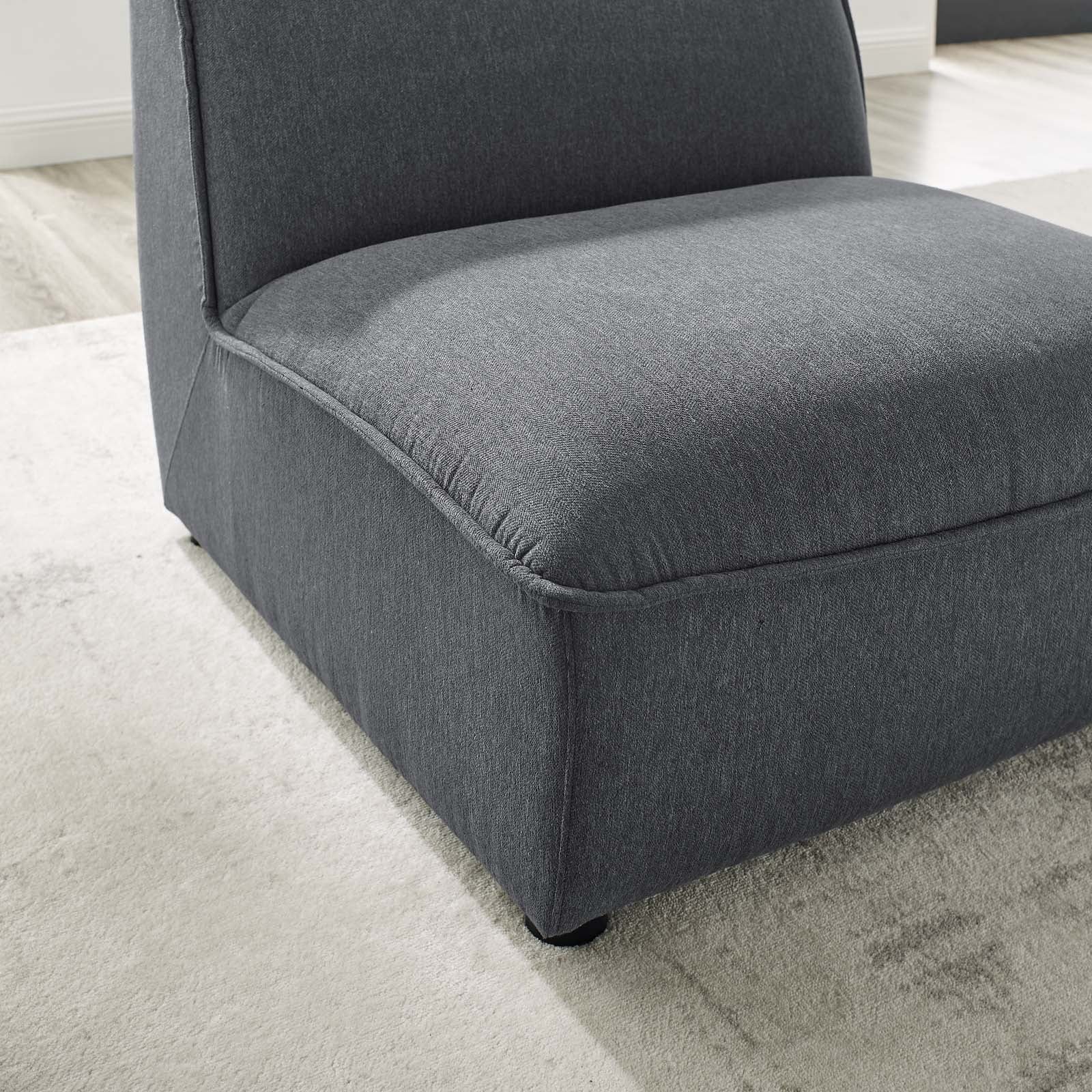 Modway Chairs - Comprise Armless Chair Charcoal