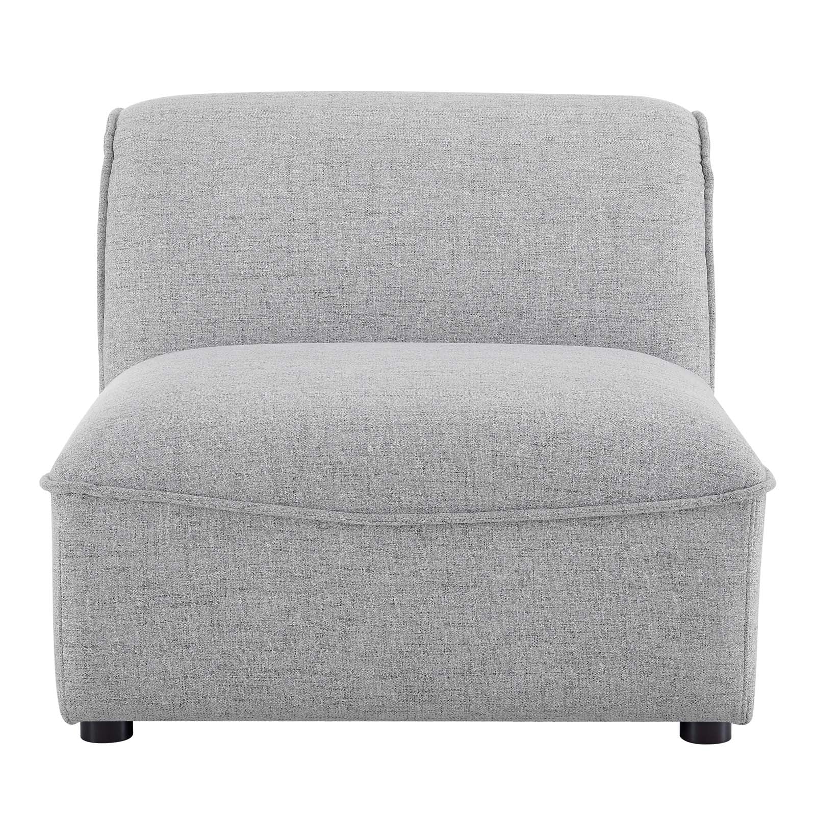 Modway Accent Chairs - Comprise Armless Chair Light Gray