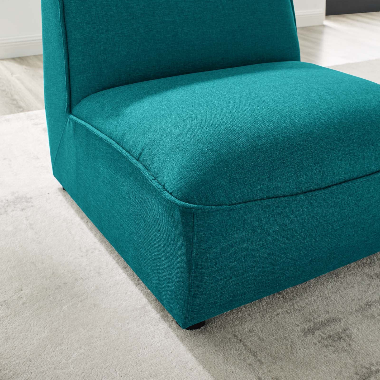 Modway Accent Chairs - Comprise Armless Chair Teal
