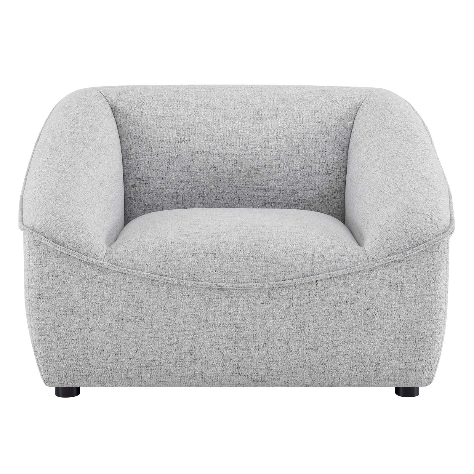 Modway Accent Chairs - Comprise-Armchair-Light-Gray