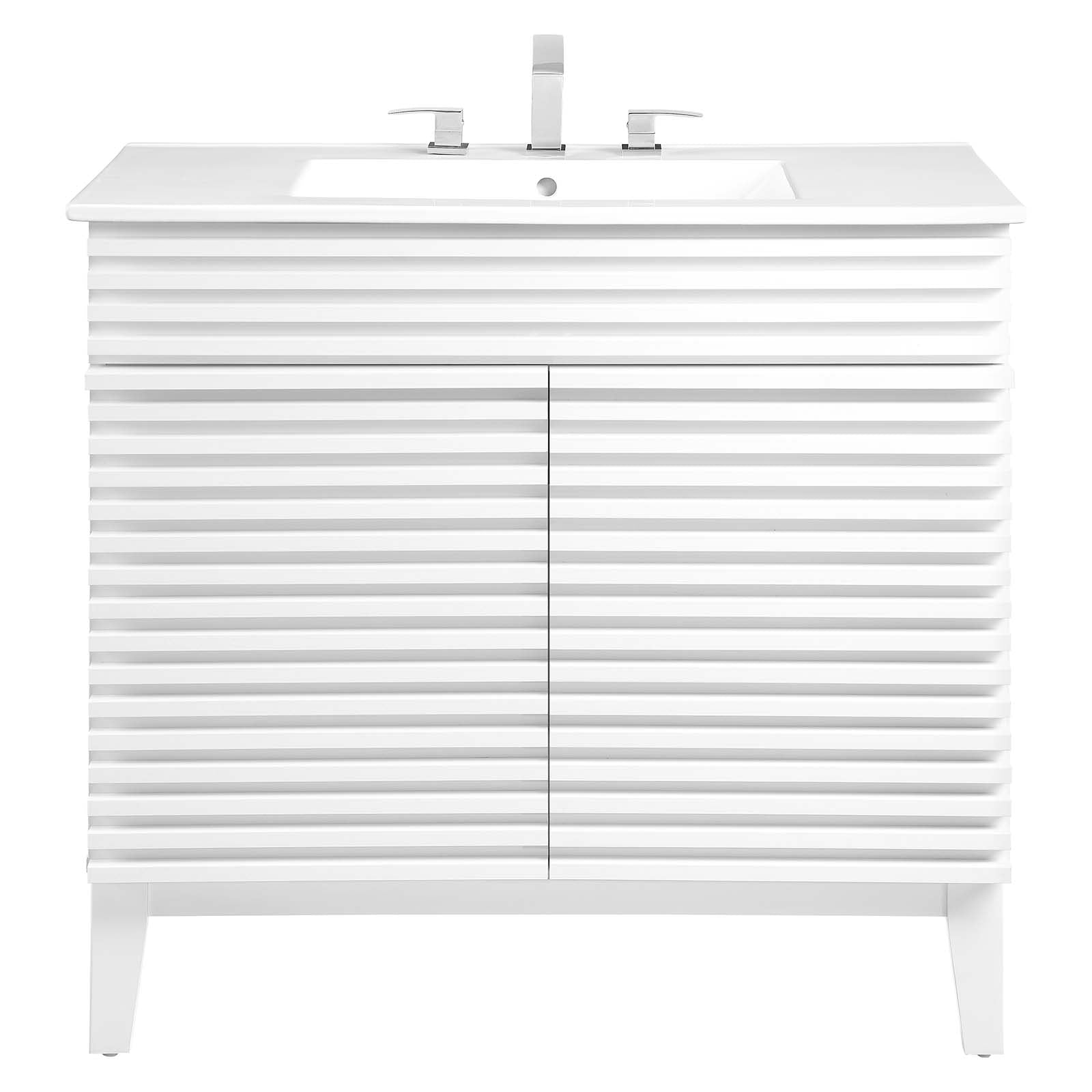 Modway Bathroom Vanity - Render 36" Bathroom Vanity White White