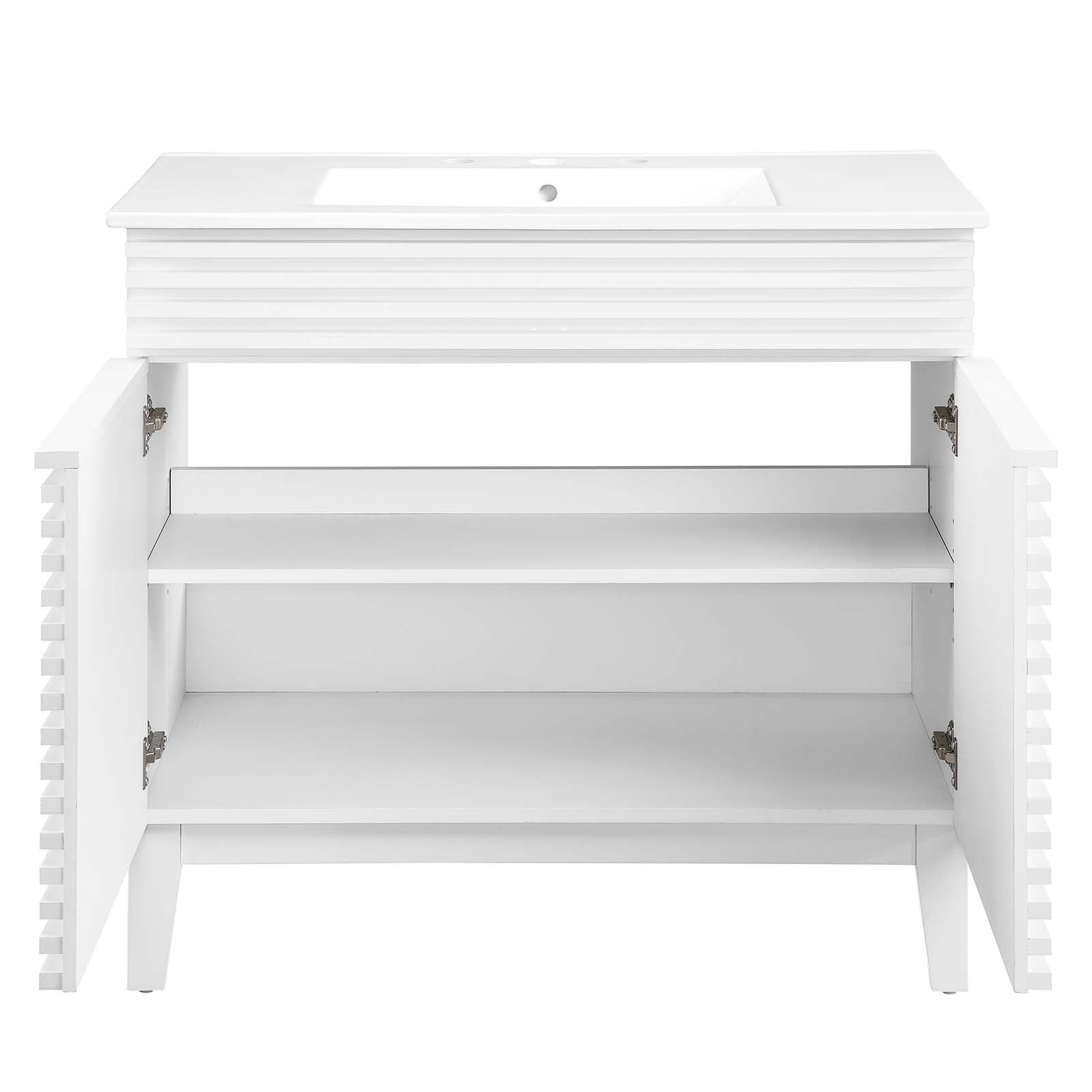 Modway Bathroom Vanity - Render 36" Bathroom Vanity White White