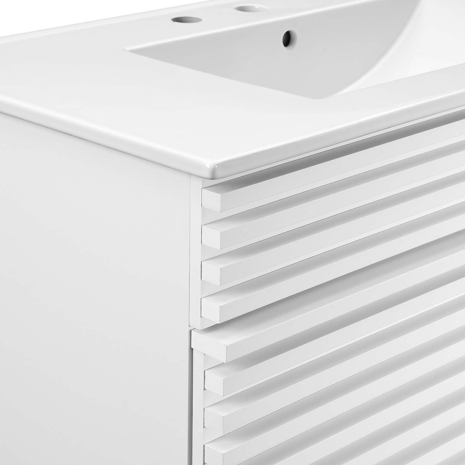 Modway Bathroom Vanity - Render 36" Bathroom Vanity White White