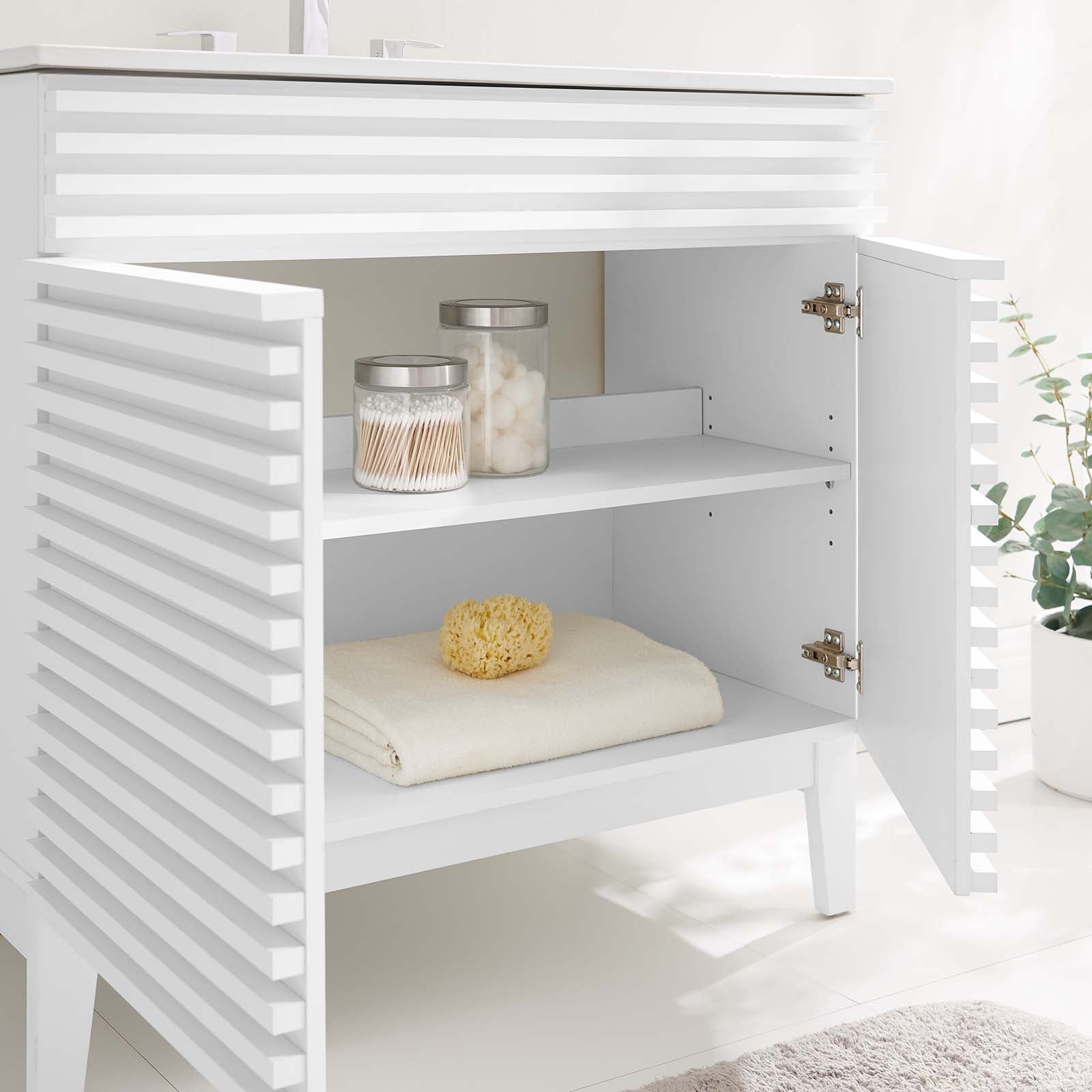 Modway Bathroom Vanity - Render 36" Bathroom Vanity White White