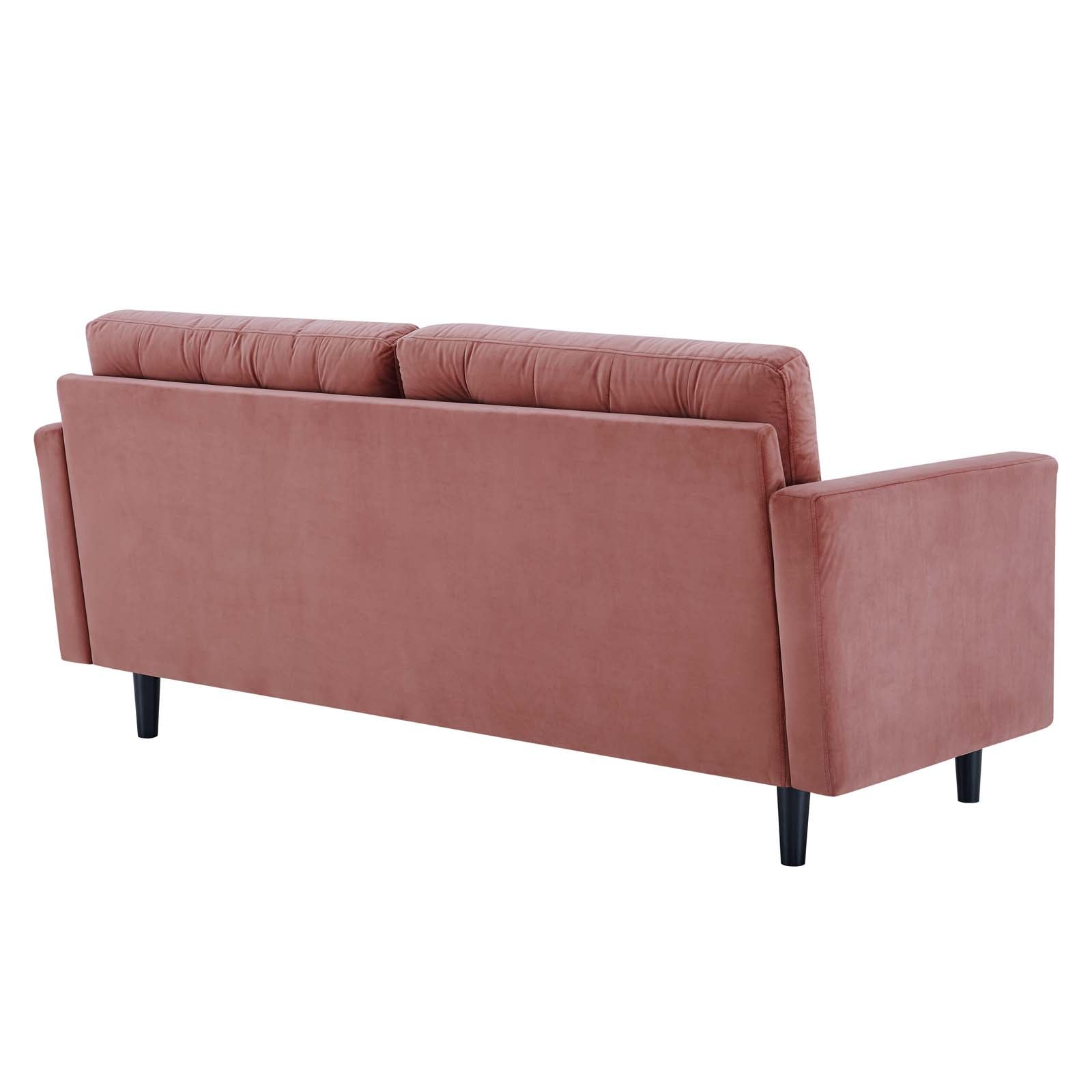 Modway Sofas & Couches - Exalt Tufted Performance Velvet Sofa Dusty Rose