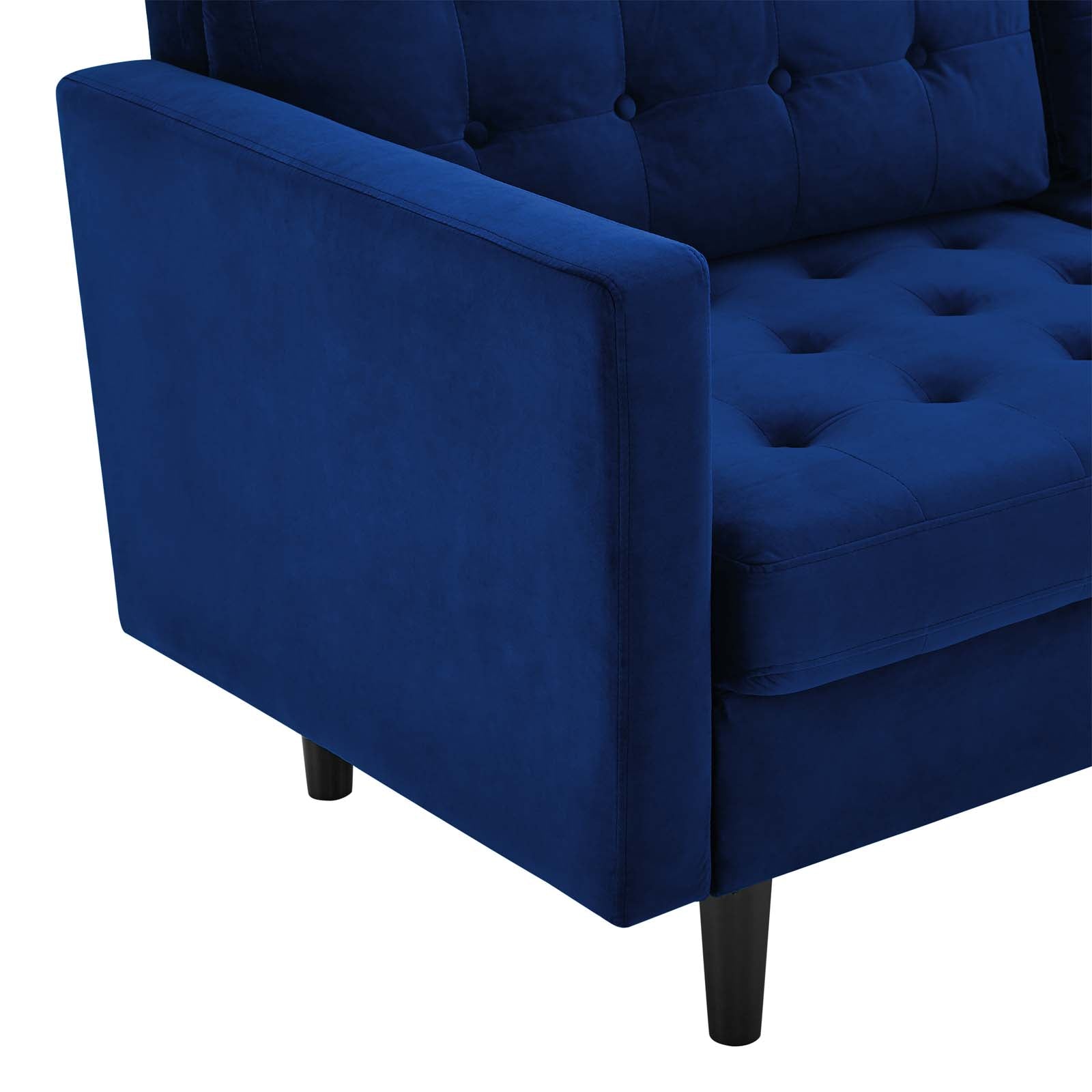 Modway Sofas & Couches - Exalt Tufted Performance Velvet Sofa Navy
