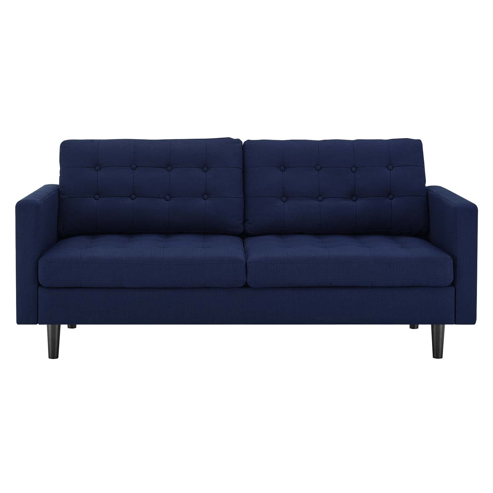 Modway Sofas & Couches - Exalt Tufted Fabric Sofa Royal Blue