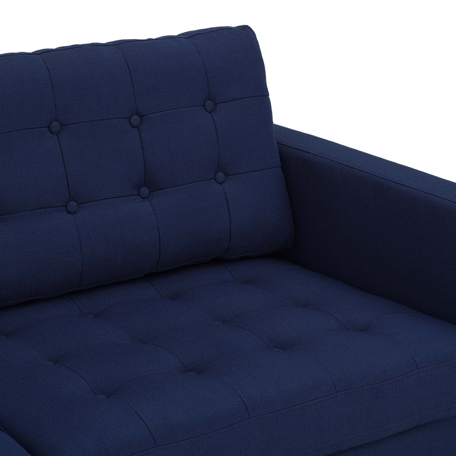 Modway Sofas & Couches - Exalt Tufted Fabric Sofa Royal Blue