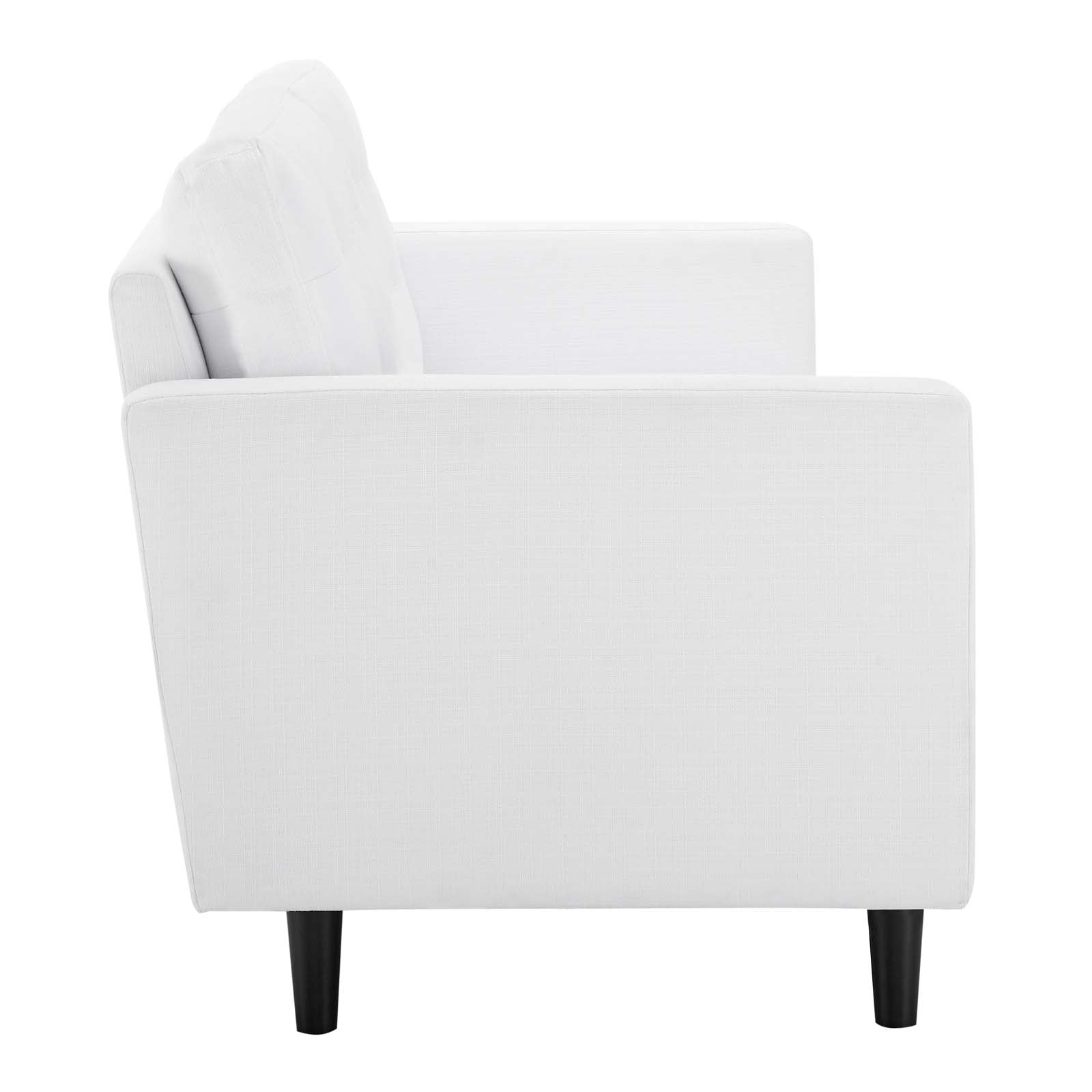 Modway Sofas & Couches - Exalt Tufted Fabric Sofa White