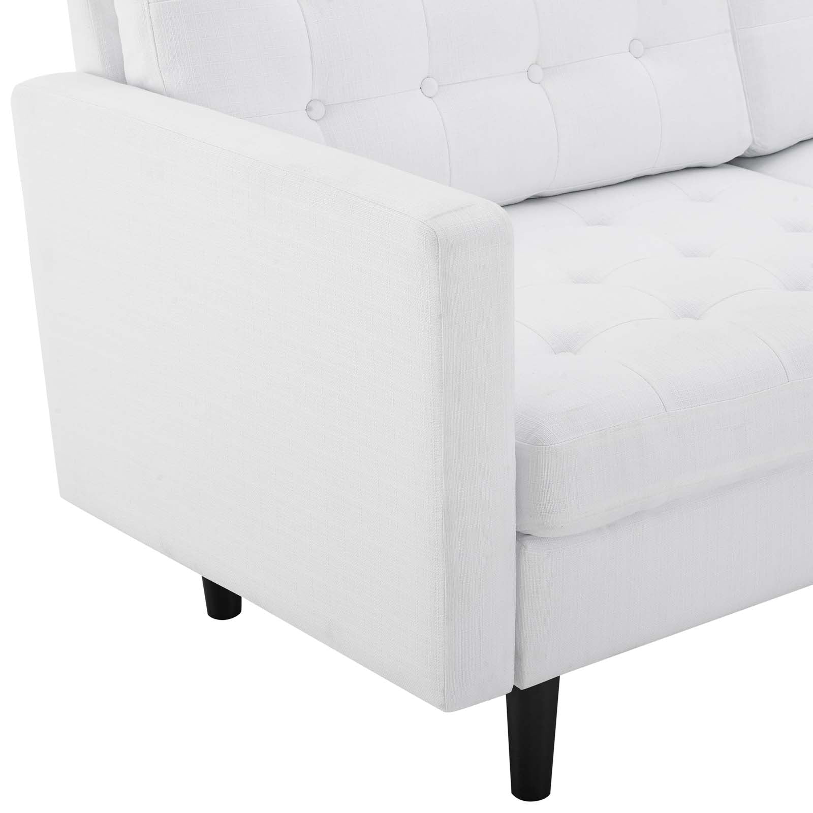 Modway Sofas & Couches - Exalt Tufted Fabric Sofa White