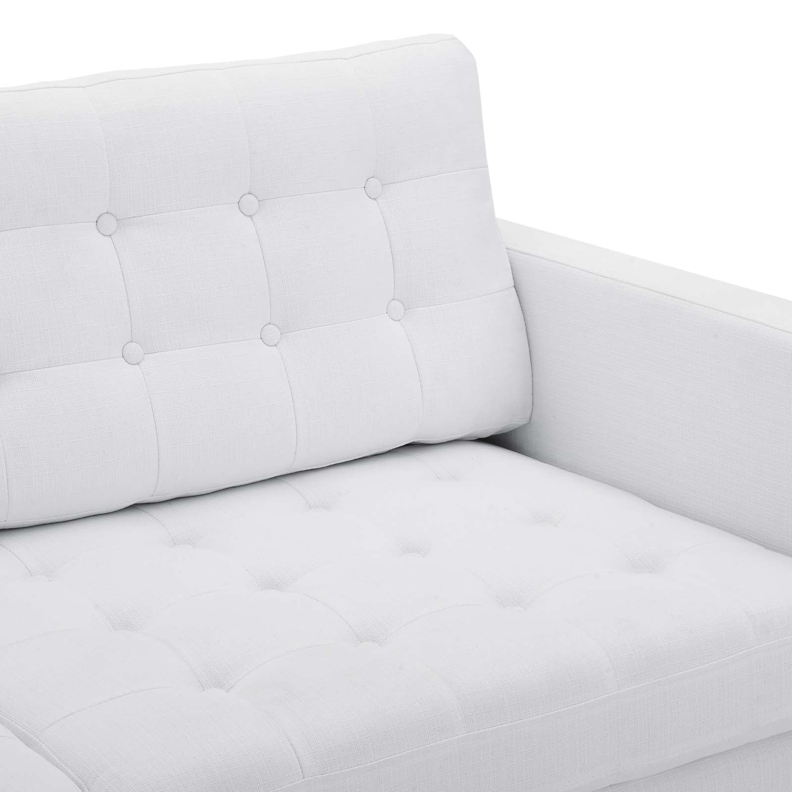 Modway Sofas & Couches - Exalt Tufted Fabric Sofa White
