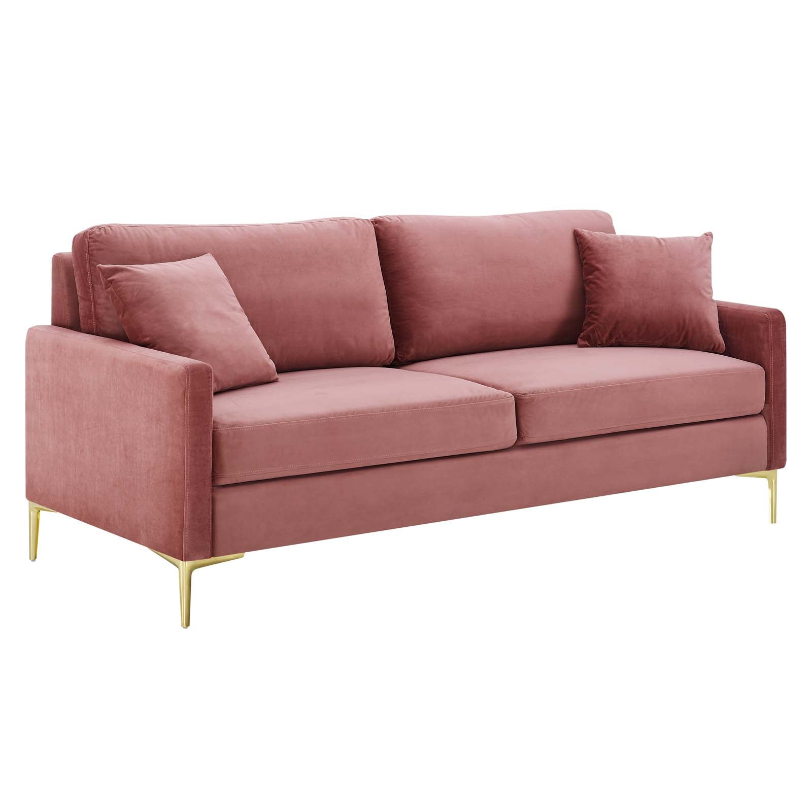 Modway Sofas & Couches - Juliana Performance Velvet Sofa Dusty Rose