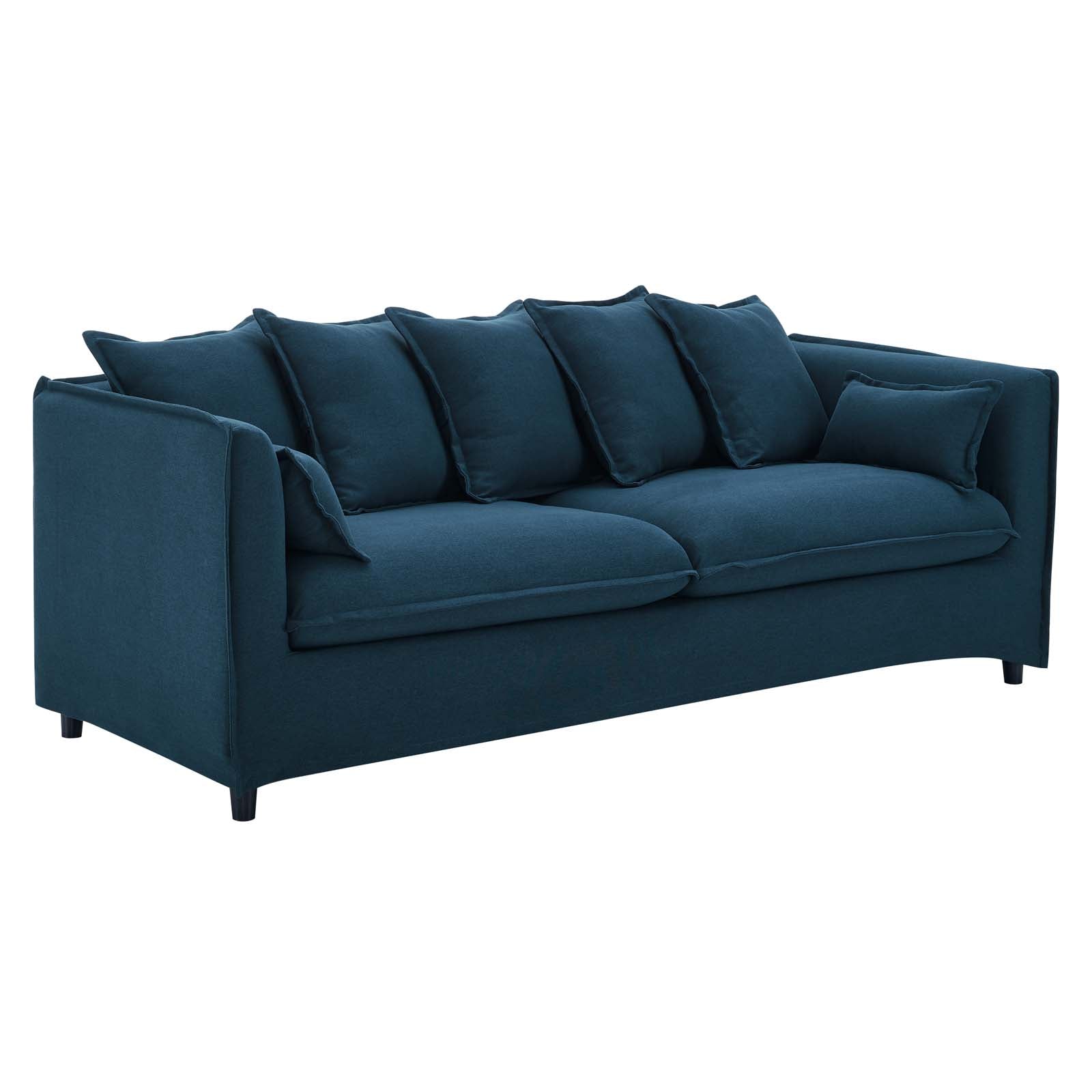 Modway Sofas & Couches - Avalon Slipcover Fabric Sofa Azure