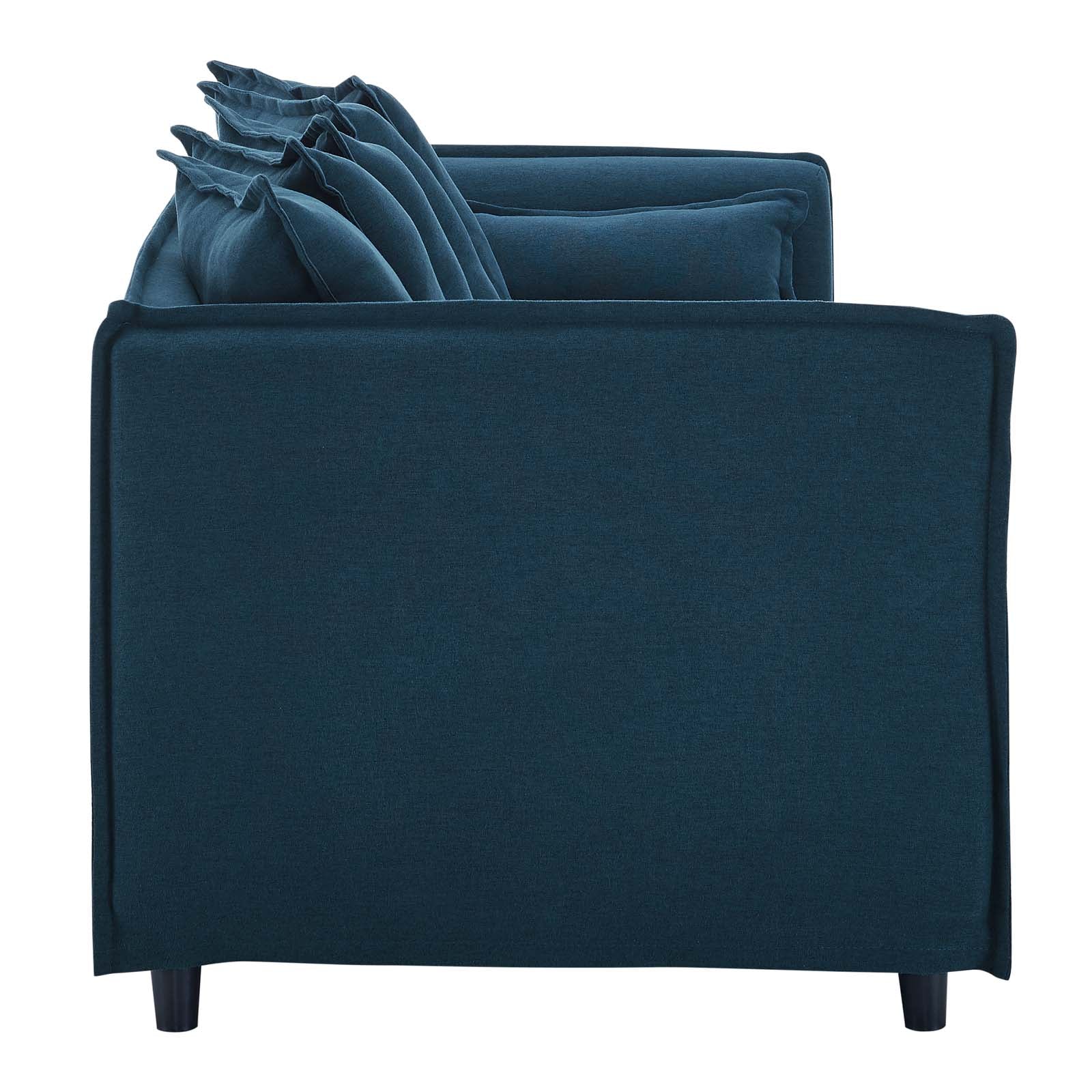 Modway Sofas & Couches - Avalon Slipcover Fabric Sofa Azure