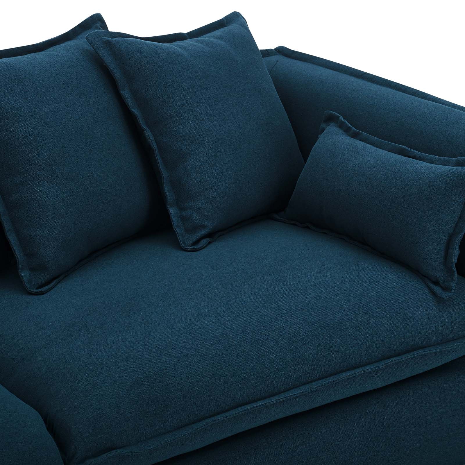 Modway Sofas & Couches - Avalon Slipcover Fabric Sofa Azure