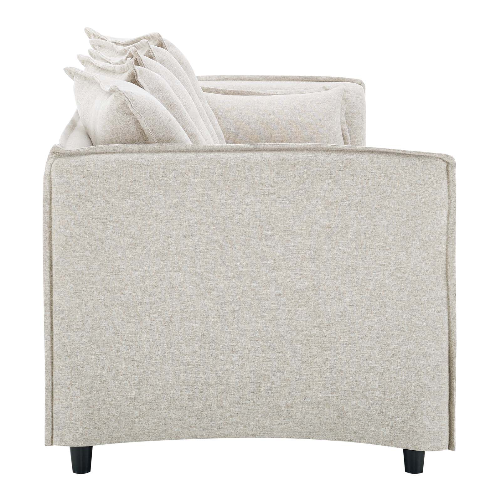 Modway Sofas & Couches - Avalon Slipcover Fabric Sofa Beige