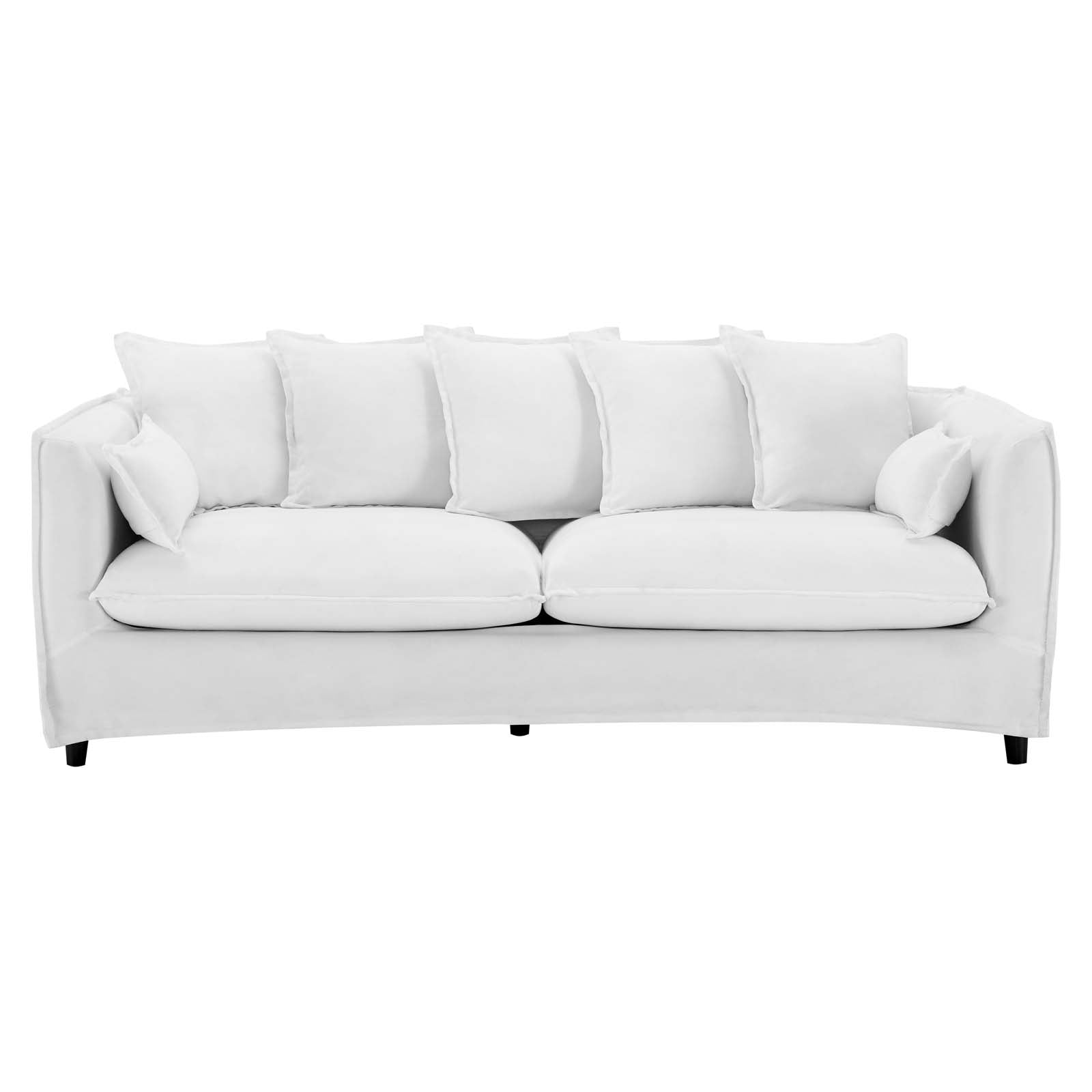 Modway Sofas & Couches - Avalon Slipcover Fabric Sofa White