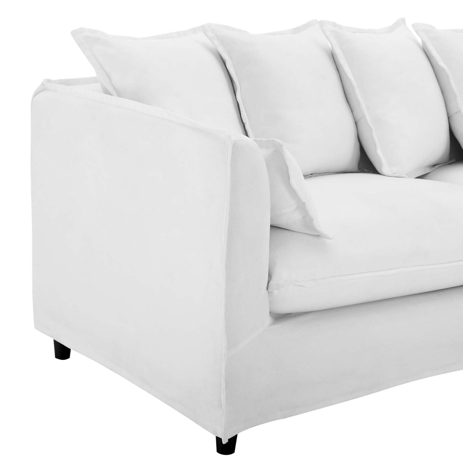 Modway Sofas & Couches - Avalon Slipcover Fabric Sofa White
