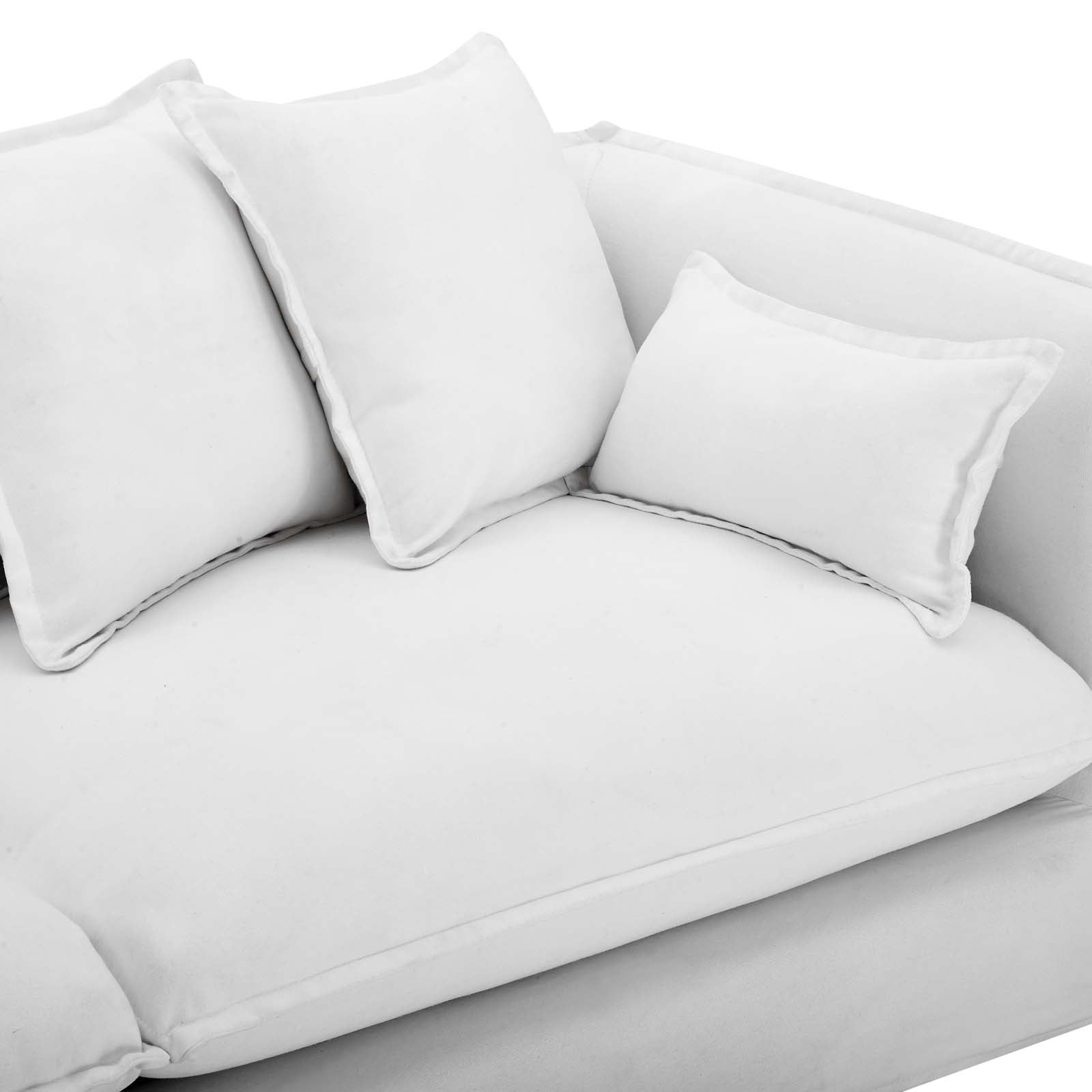 Modway Sofas & Couches - Avalon Slipcover Fabric Sofa White