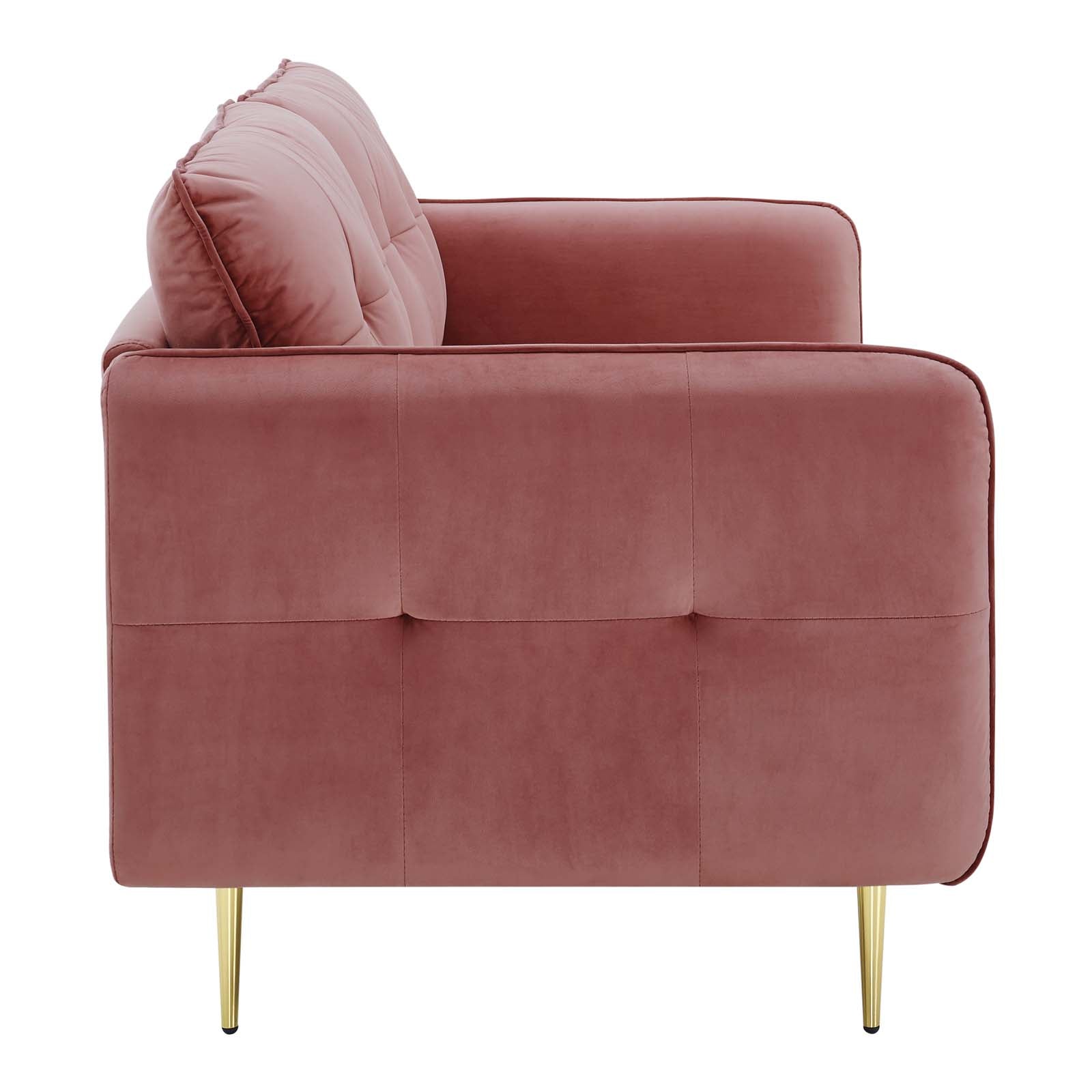 Modway Sofas & Couches - Cameron Tufted Performance Velvet Sofa Dusty Rose