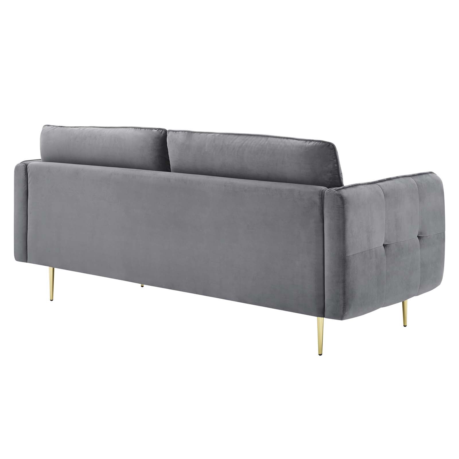 Modway Sofas & Couches - Cameron Tufted Performance Velvet Sofa Gray