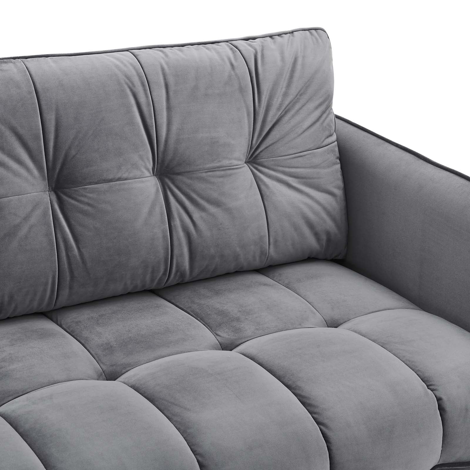 Modway Sofas & Couches - Cameron Tufted Performance Velvet Sofa Gray