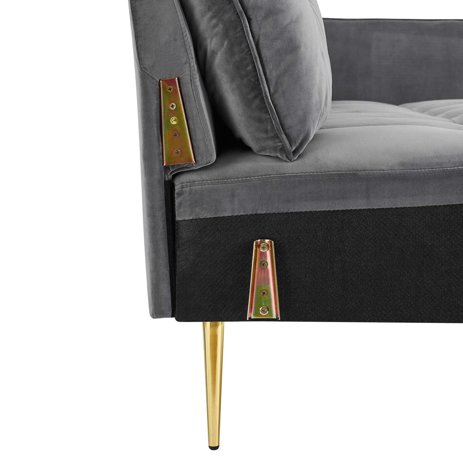 Modway Sofas & Couches - Cameron Tufted Performance Velvet Sofa Gray