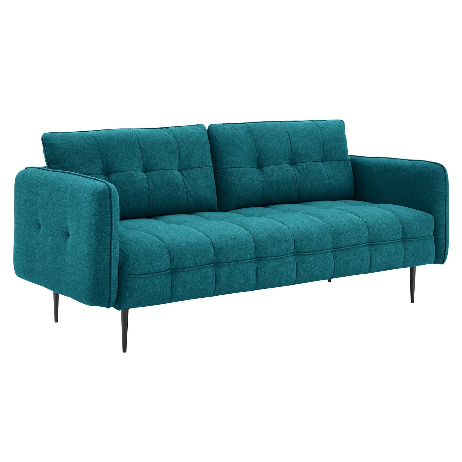 Modway Sofas & Couches - Cameron Tufted Fabric Sofa Teal