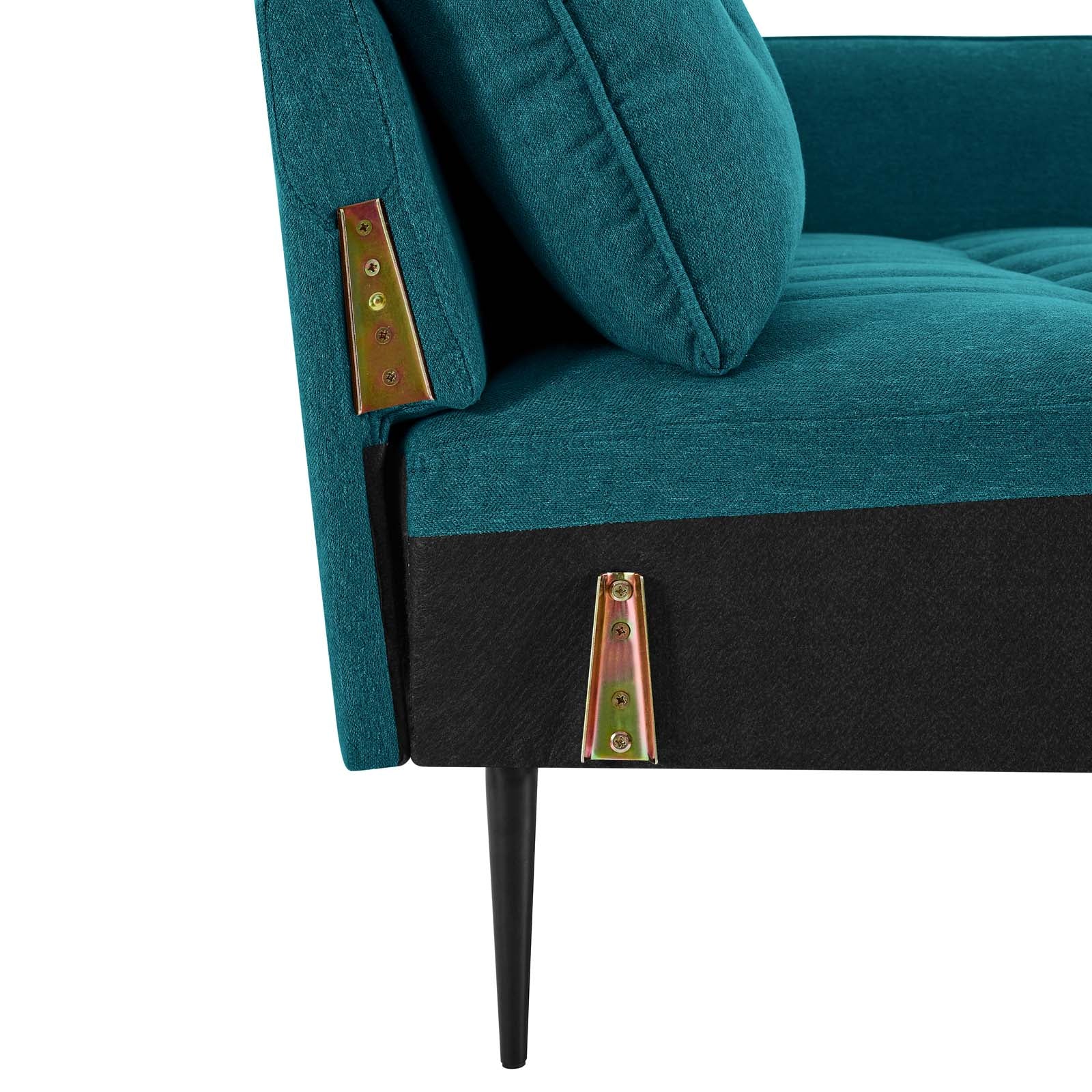 Modway Sofas & Couches - Cameron Tufted Fabric Sofa Teal
