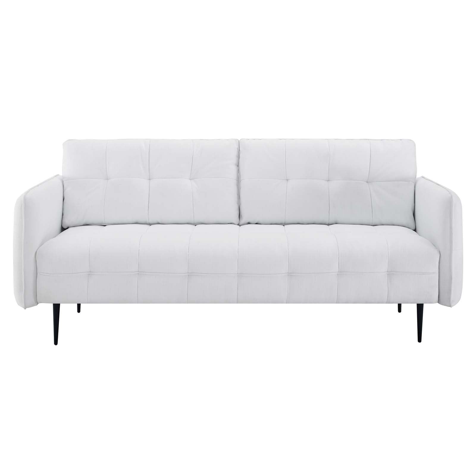 Modway Sofas & Couches - Cameron Tufted Fabric Sofa White